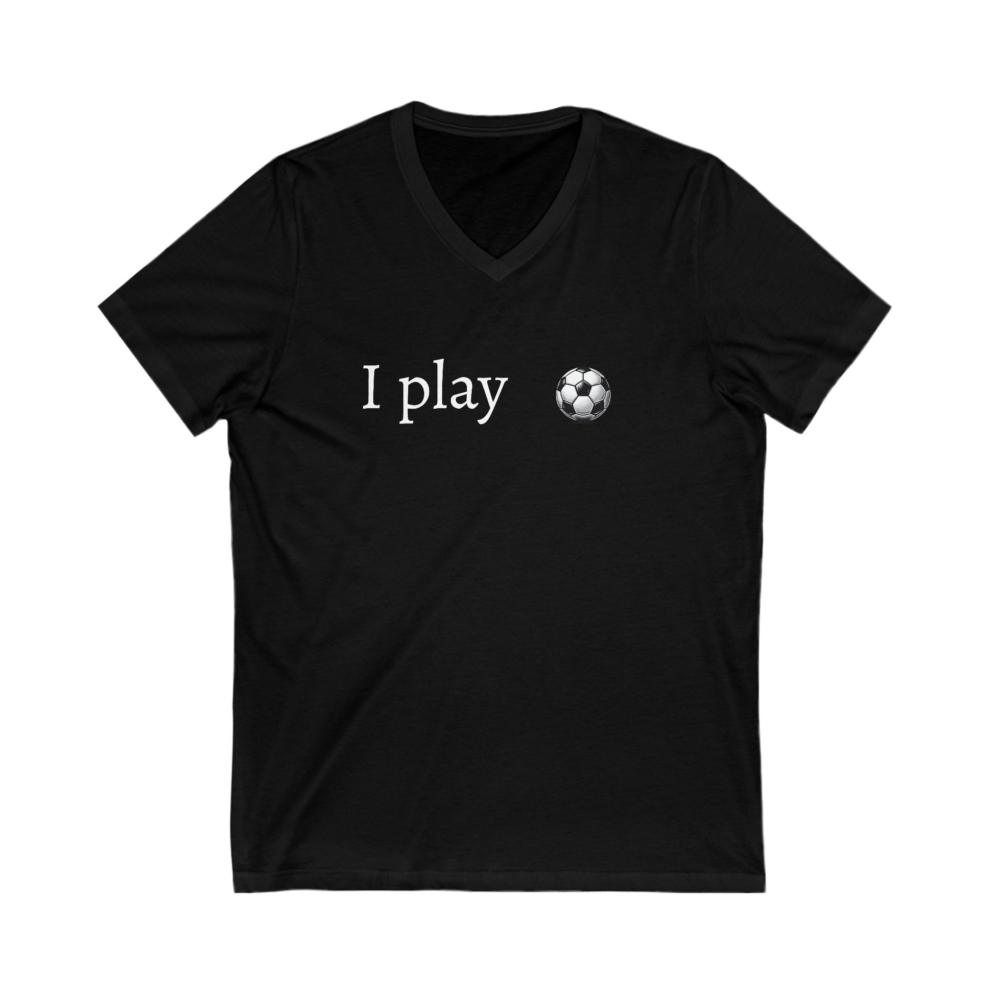 Unisex Jersey Short Sleeve V-Neck Tee - " I play ... 2-10 "