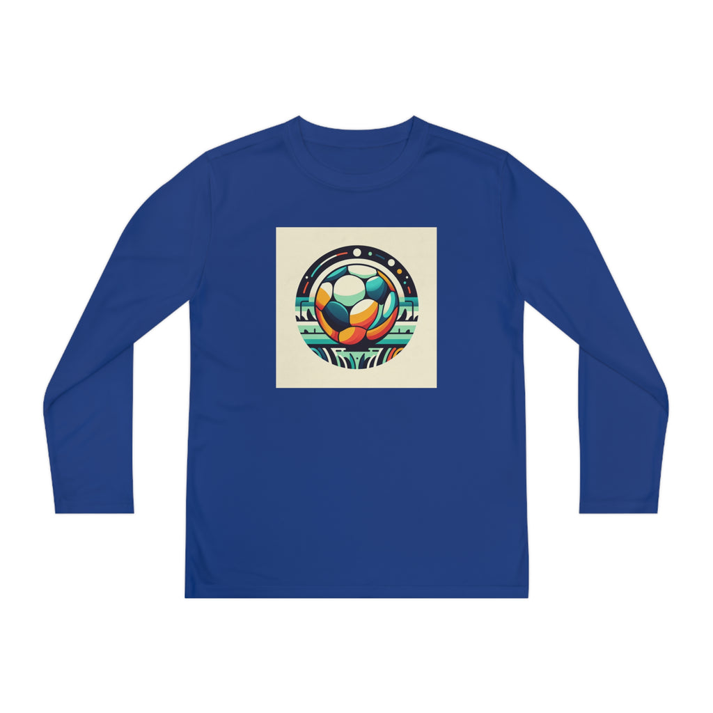 Youth Long Sleeve Competitor Tee-"Soccer brother"