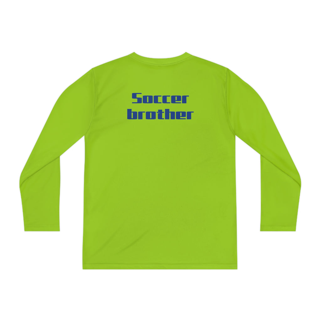 Youth Long Sleeve Competitor Tee-"Soccer brother"