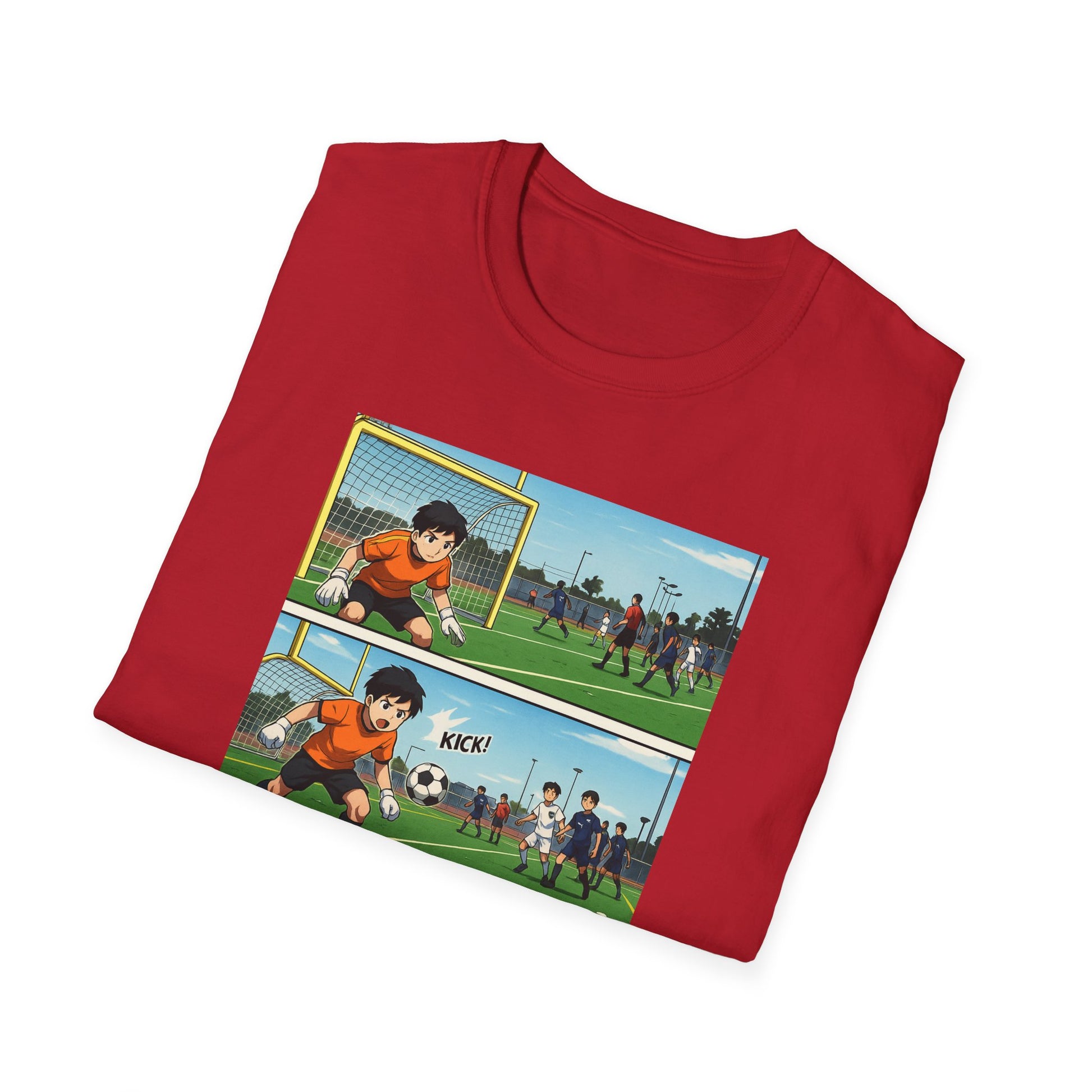 Goalkeeper Vibes Unisex Softstyle T-Shirt, Soccer Gift, Sports Apparel, Casual Wear, Unique Fan Shirt, Retro Sports Tee