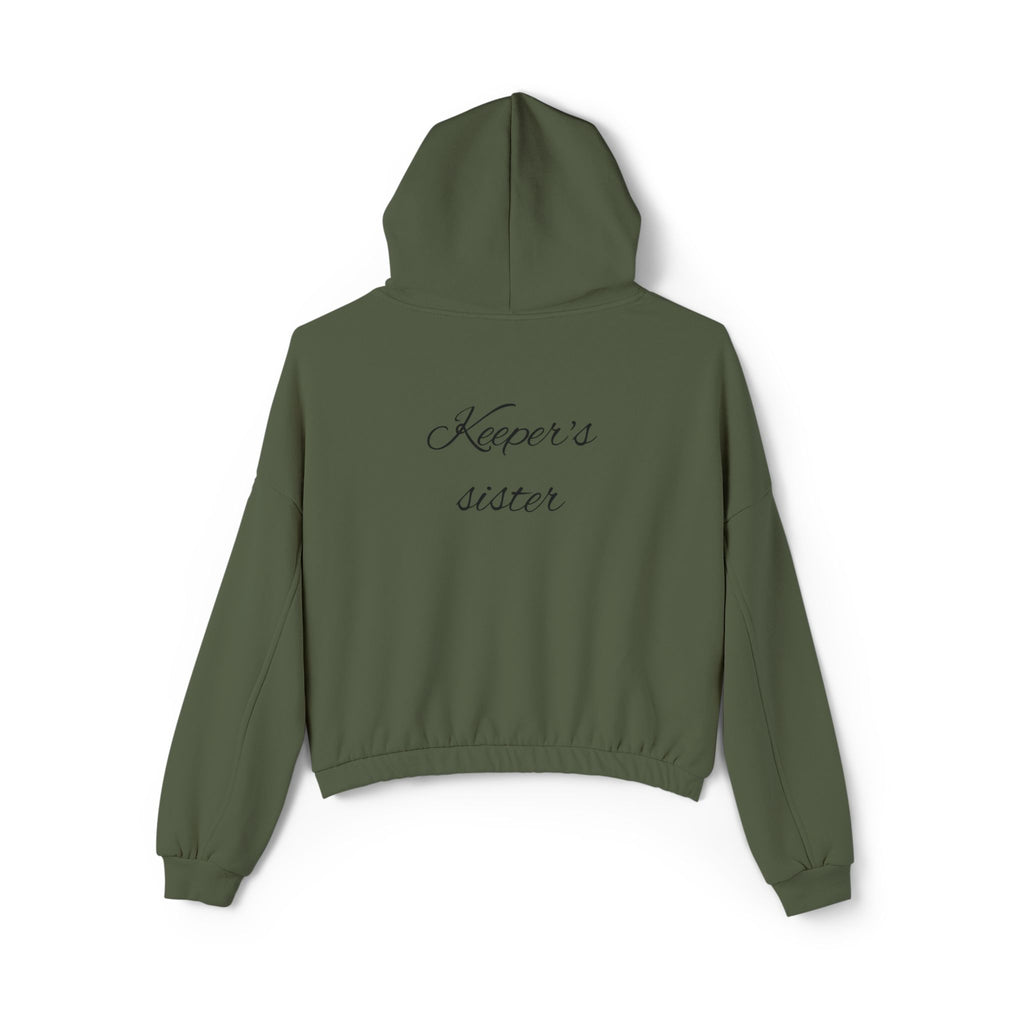 Women's Cinched Bottom Hoodie- "Keeper's sister"