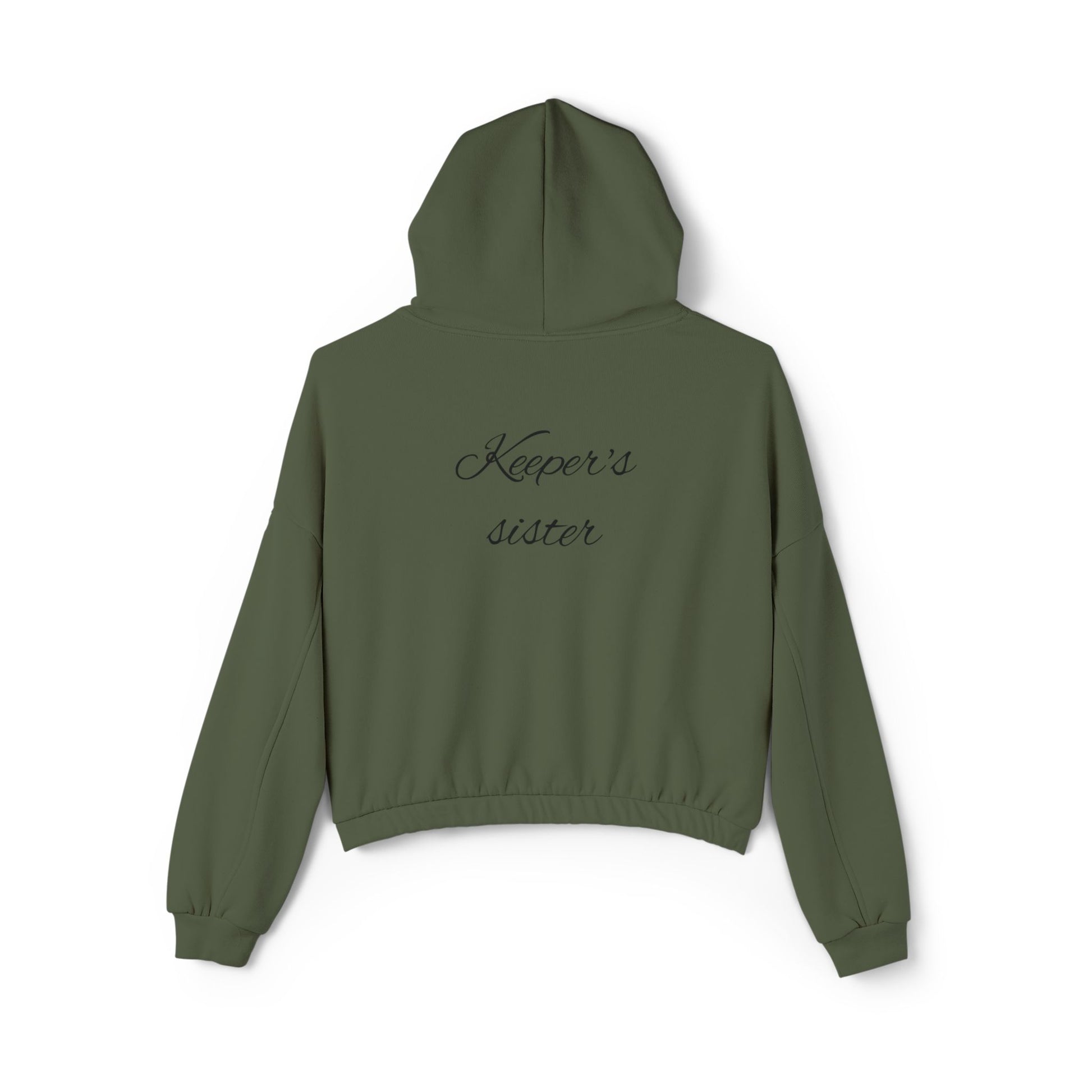 Women's Cinched Bottom Hoodie- "Keeper's sister"