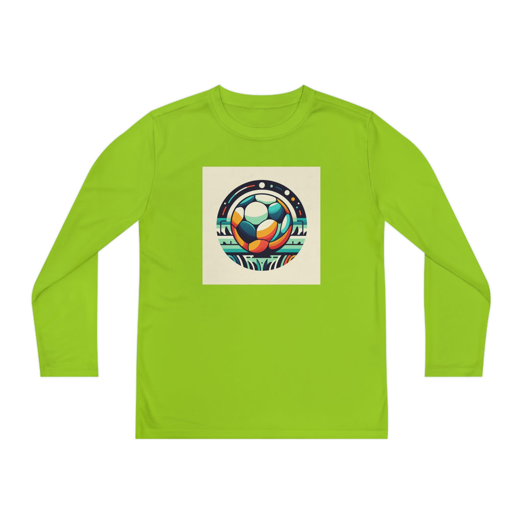 Youth Long Sleeve Competitor Tee-"Soccer brother"