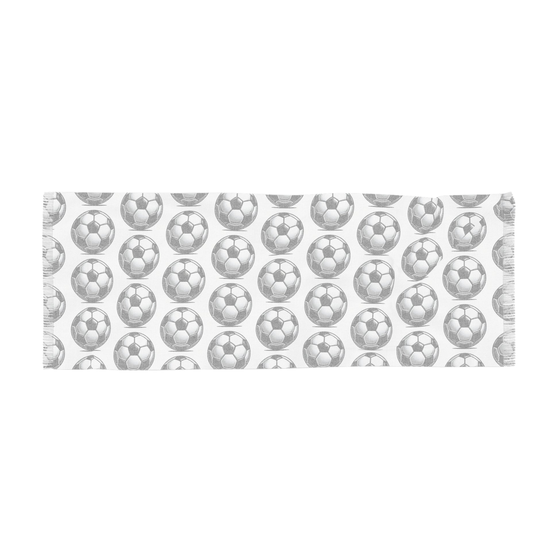 Soccer Print Light Scarf, Sporty Fashion Accessory, Gifts for Soccer Lovers, Year-Round Style, Ideal for Team Spirit, Sports Events