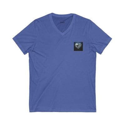 Unisex Jersey Short Sleeve V-Neck Tee