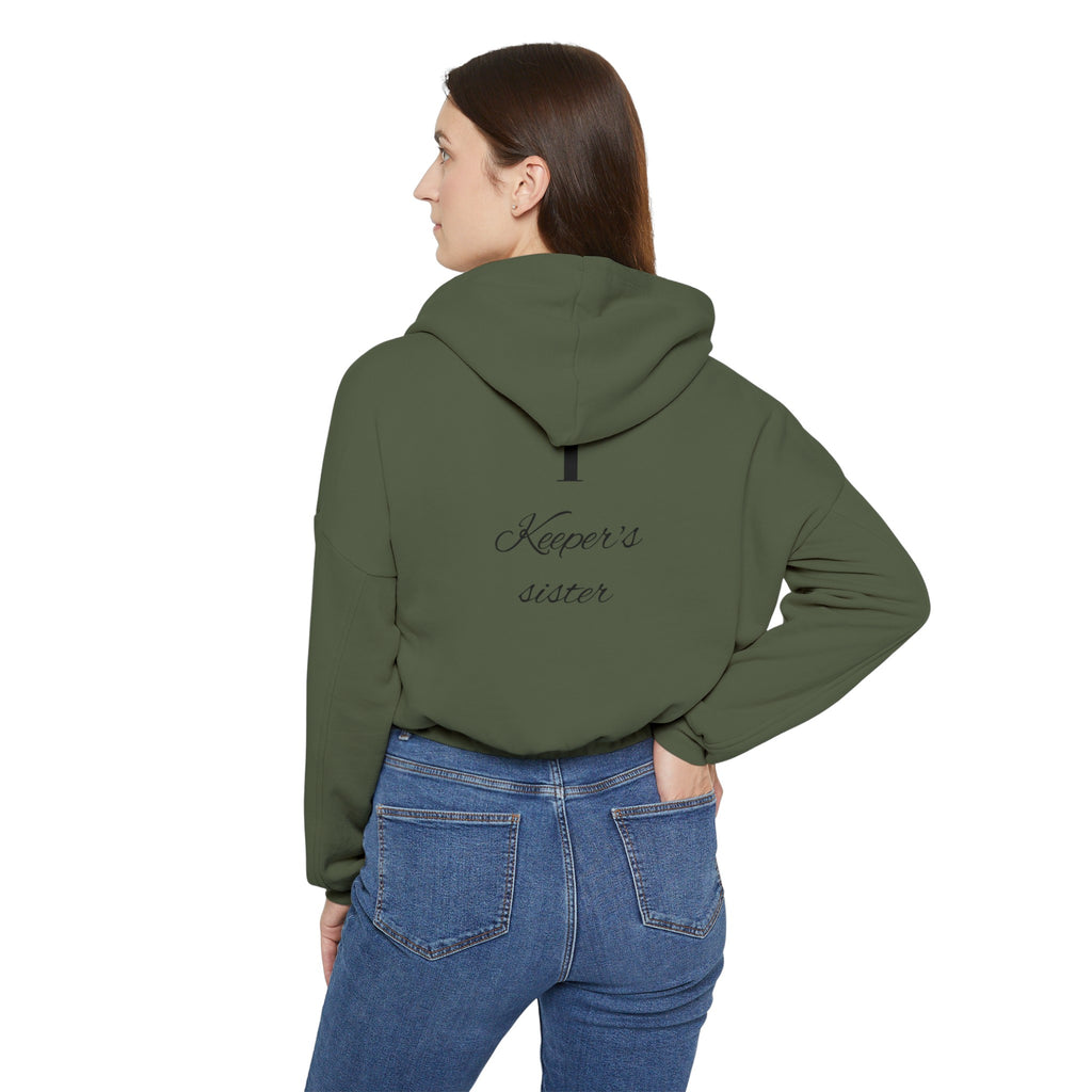 Women's Cinched Bottom Hoodie-"1-Keeper's sister"