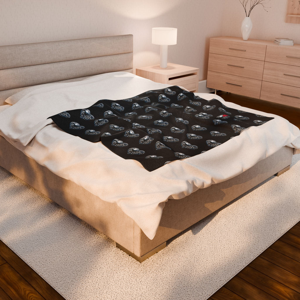 Cozy Velveteen Plush Blanket - Heart Pattern, Soft Throw for Home Decor, Gifts, Valentine's Day, Cozy Living