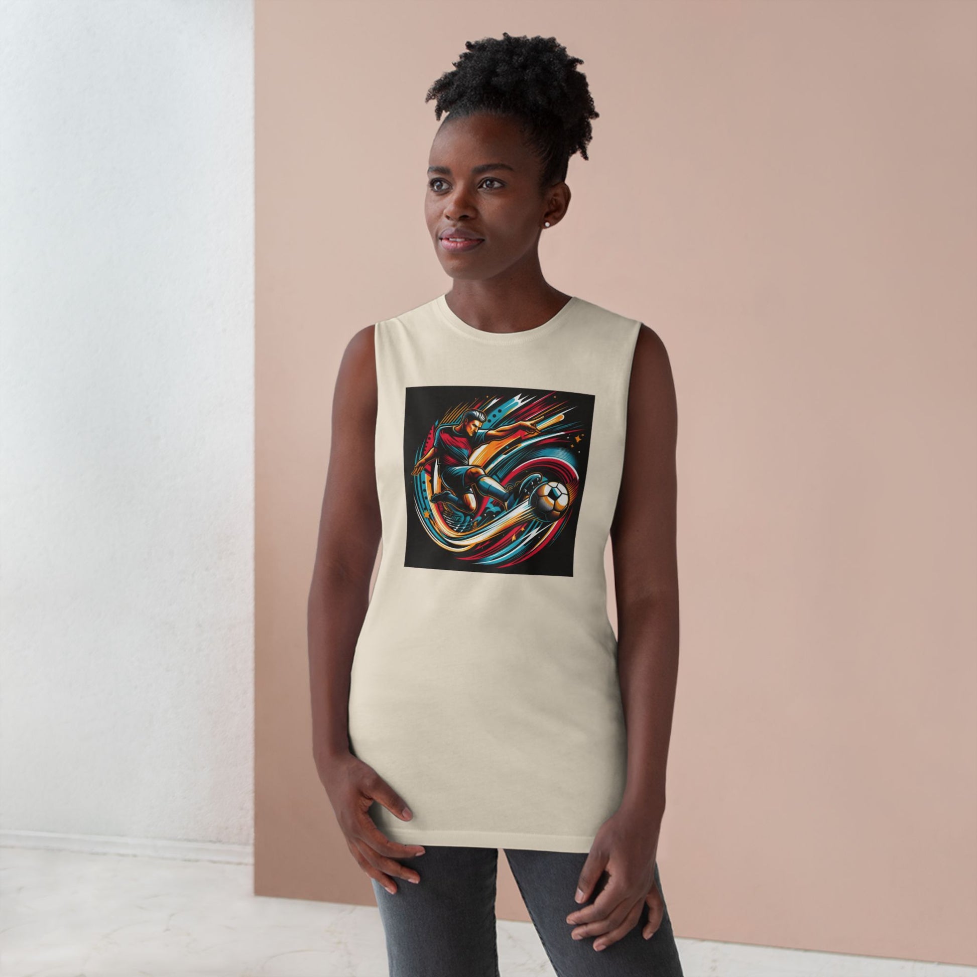 Unisex Sporty Graphic Tank Top, Summer Apparel, Athletic Wear, Gift for Sports Fans, Casual Style, Outdoor Activities