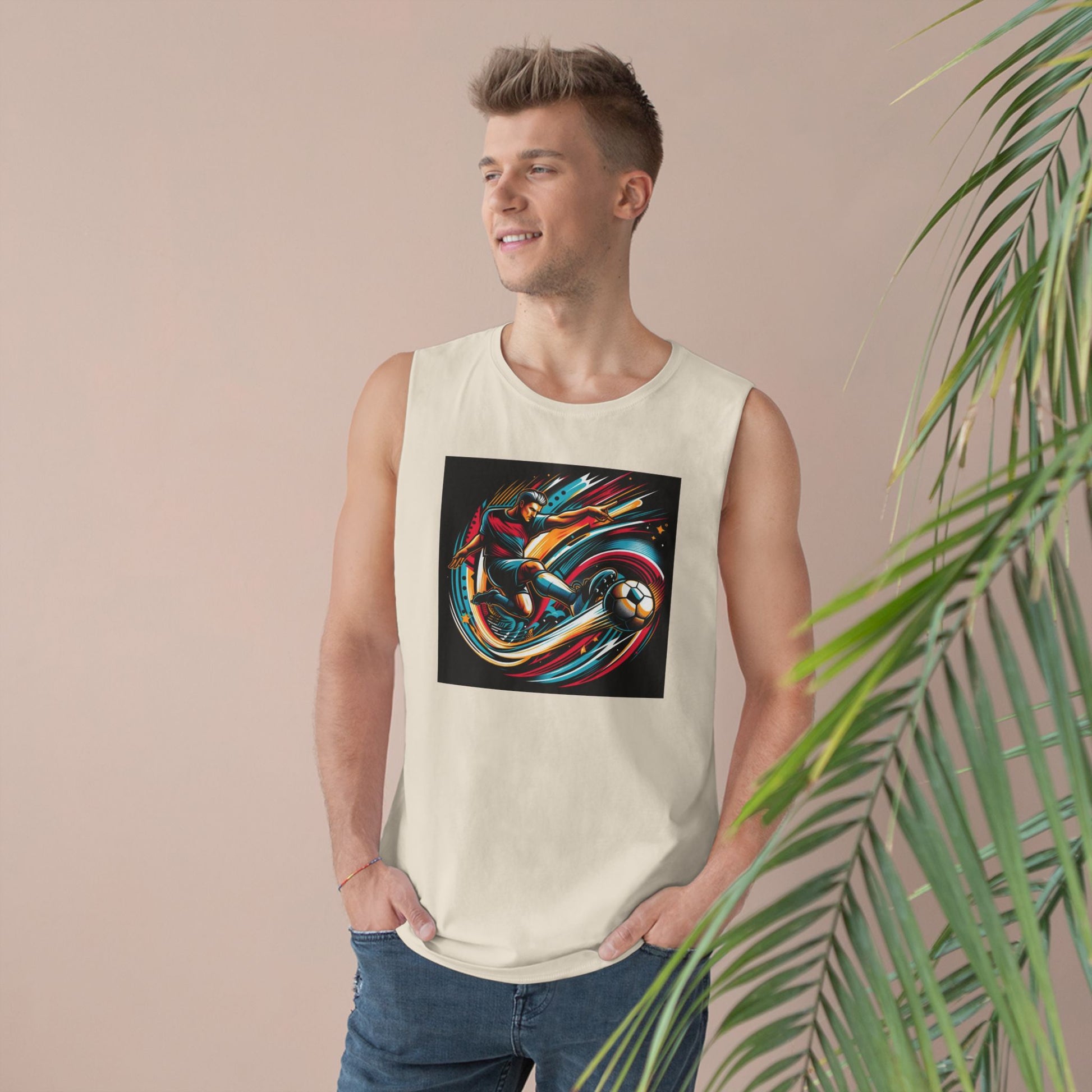 Unisex Sporty Graphic Tank Top, Summer Apparel, Athletic Wear, Gift for Sports Fans, Casual Style, Outdoor Activities
