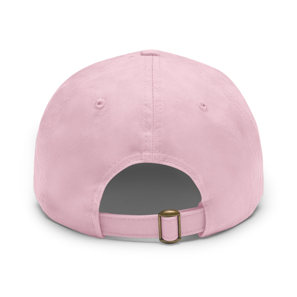 Dad Hat with Leather Patch (Rectangle)- "Soccer Momma"