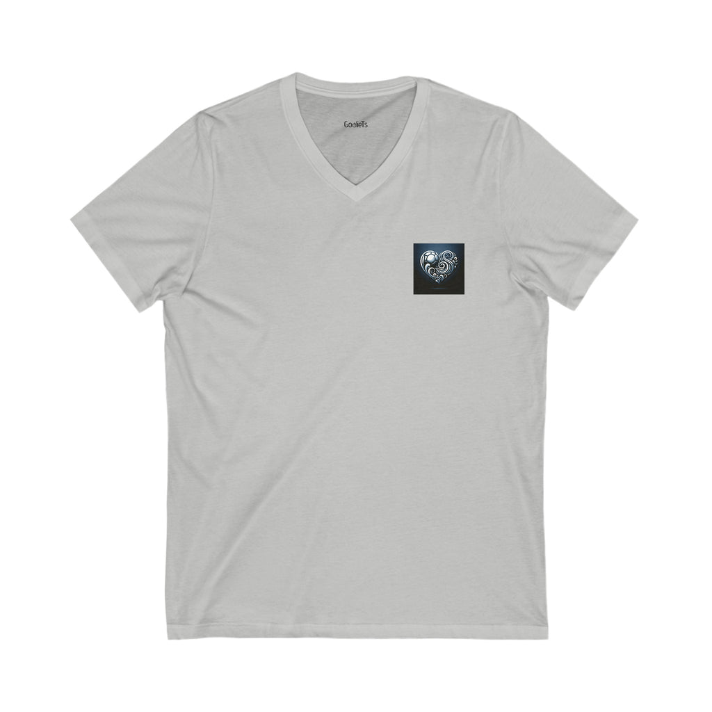 Unisex Jersey Short Sleeve V-Neck Tee