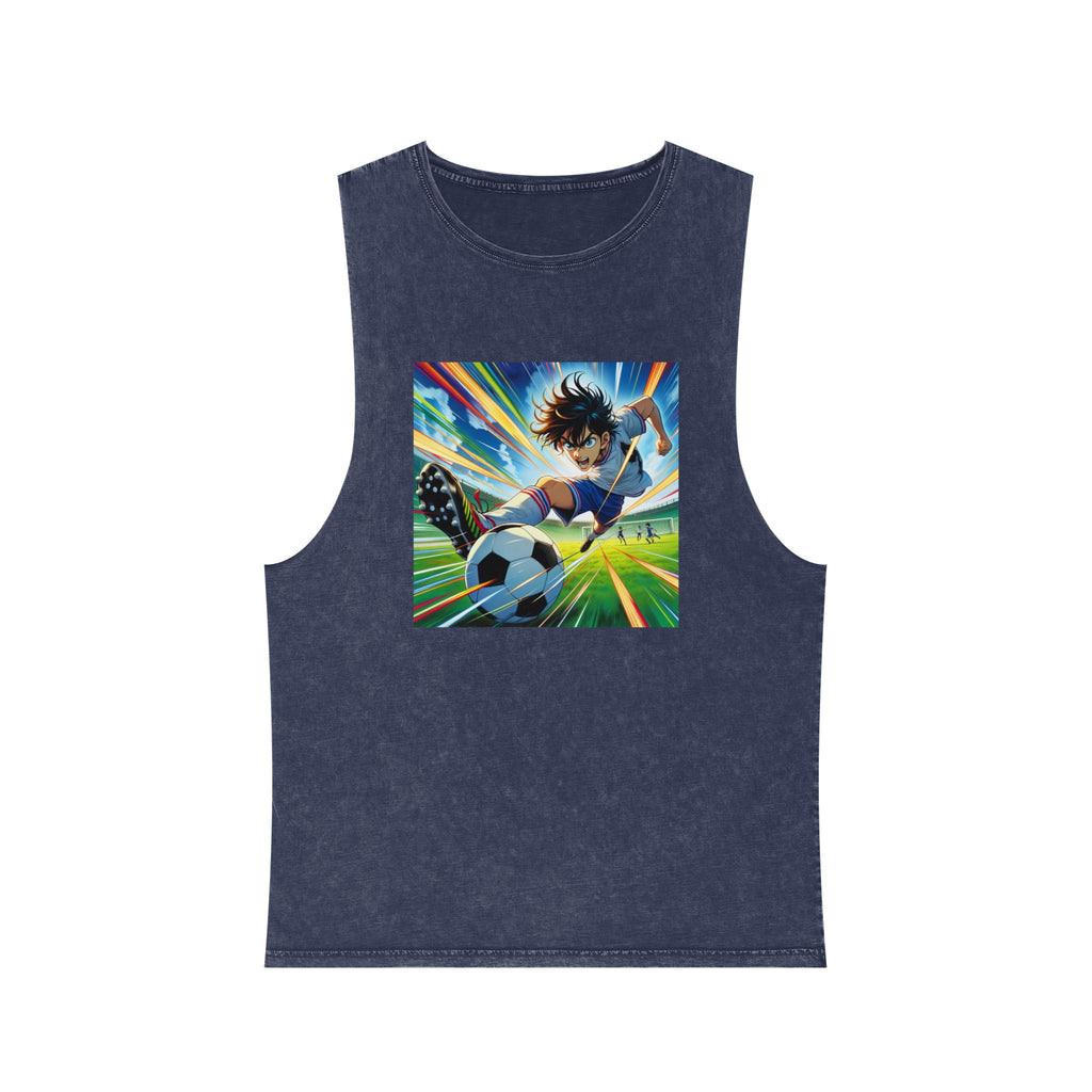 Unisex Stonewash Tank Top - Sporty Vibe, Perfect for Athletes, Summer Wear, Gift for Sports Lovers, Casual Style