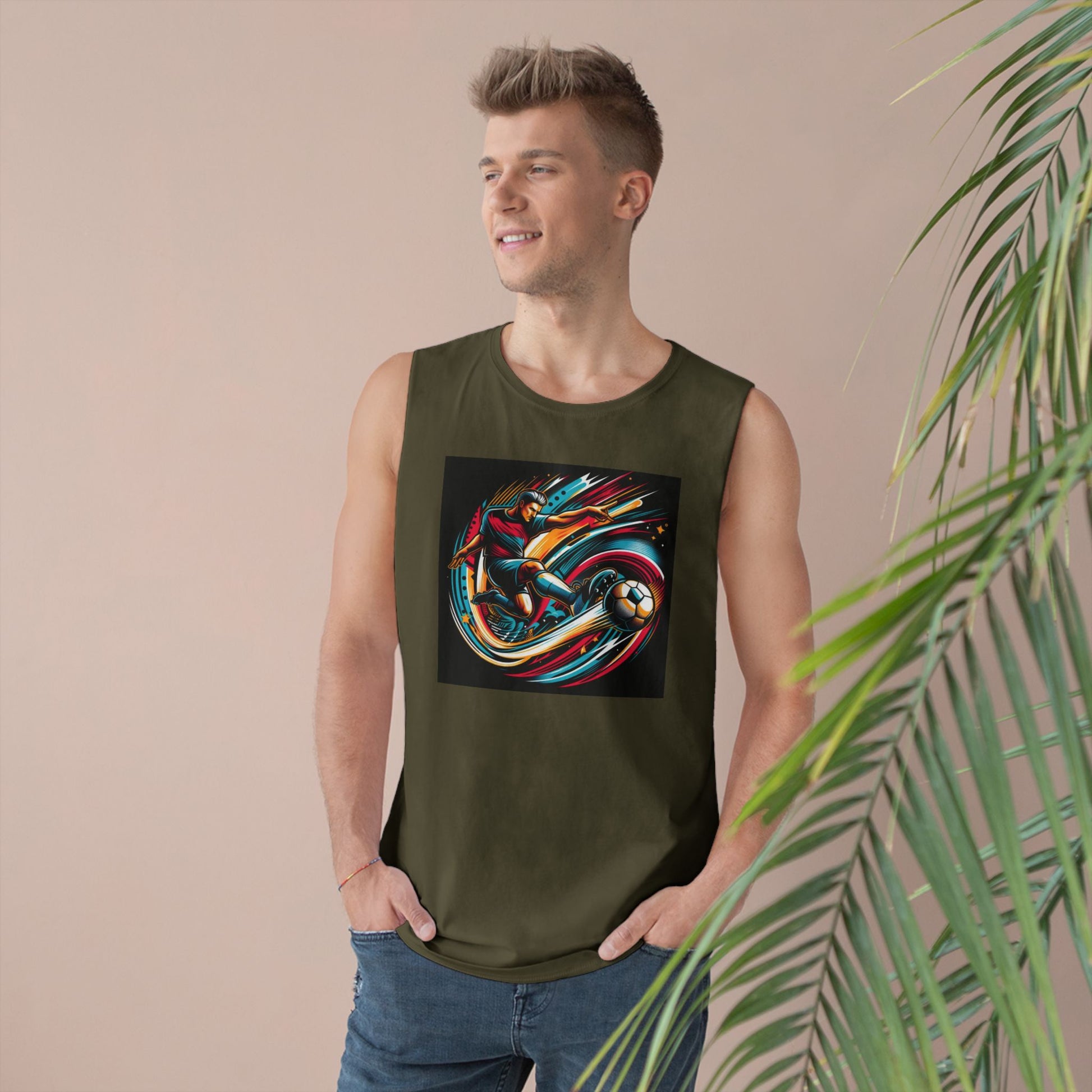 Unisex Sporty Graphic Tank Top, Summer Apparel, Athletic Wear, Gift for Sports Fans, Casual Style, Outdoor Activities