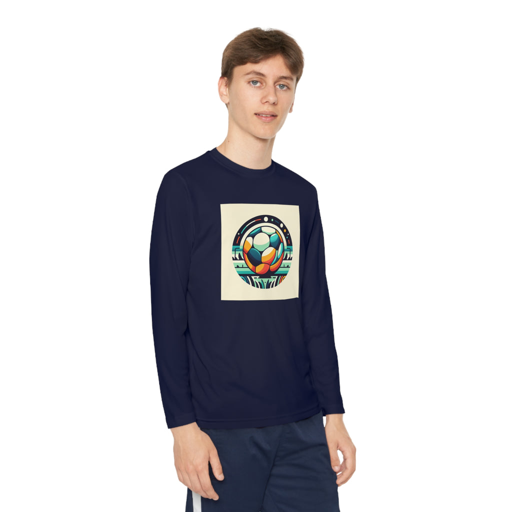 Youth Long Sleeve Competitor Tee-"SOCCER BRO"