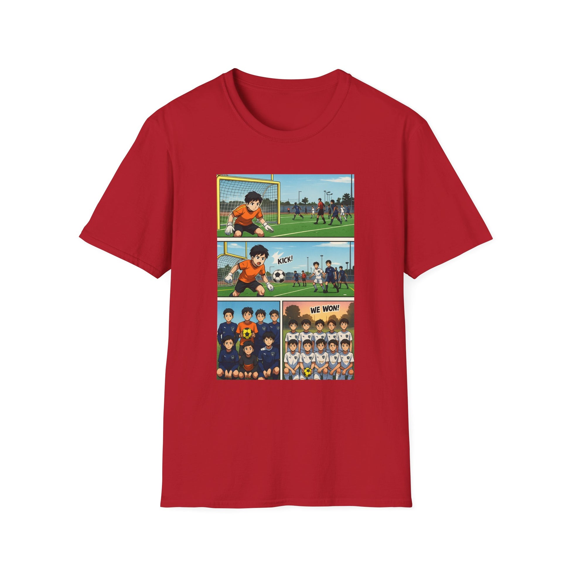 Goalkeeper Vibes Unisex Softstyle T-Shirt, Soccer Gift, Sports Apparel, Casual Wear, Unique Fan Shirt, Retro Sports Tee