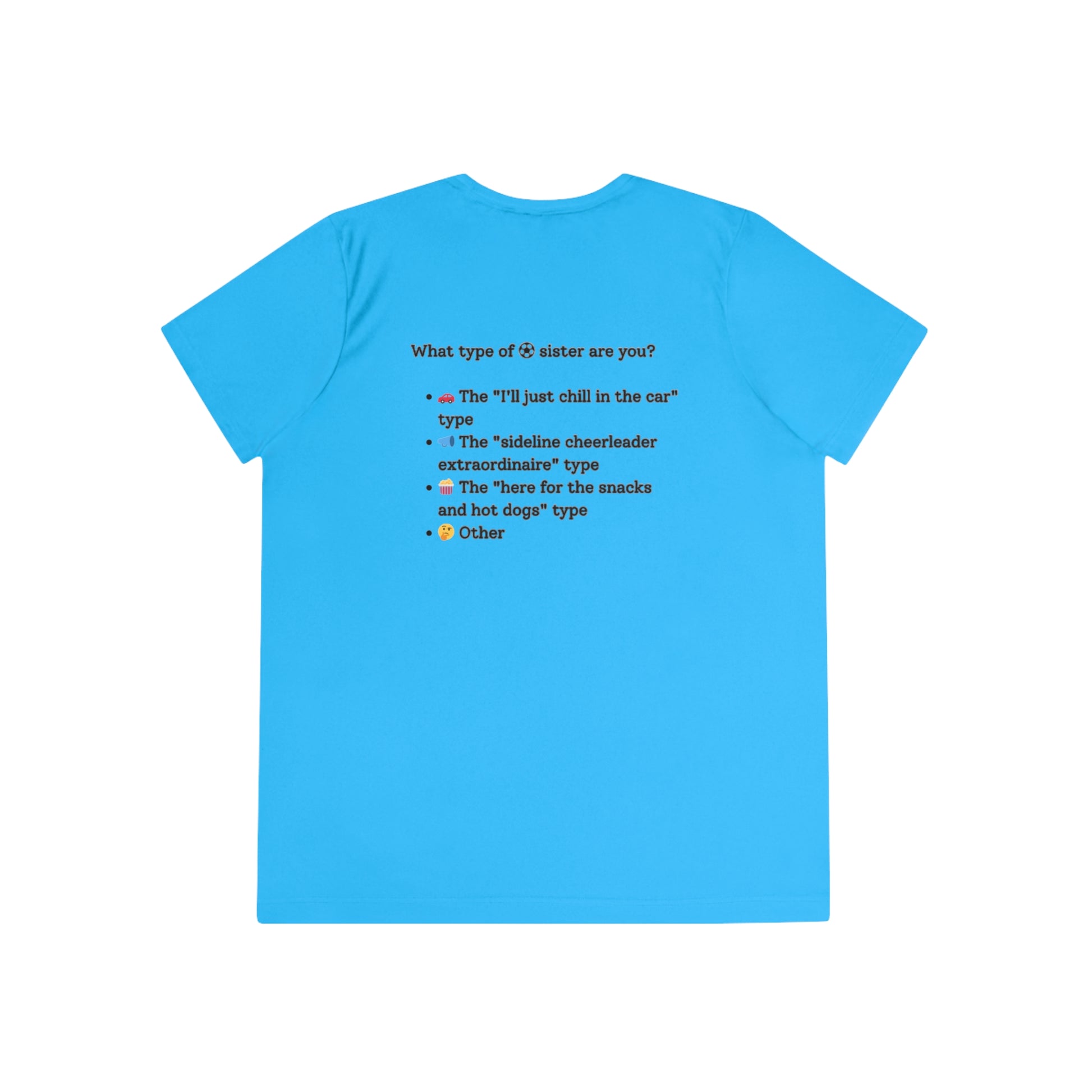 Ladies Competition Tee, Fun Sister T-Shirt, Cheerleader Gift, Family Reunion Apparel, Heart Design Tee, Summer Casual Top