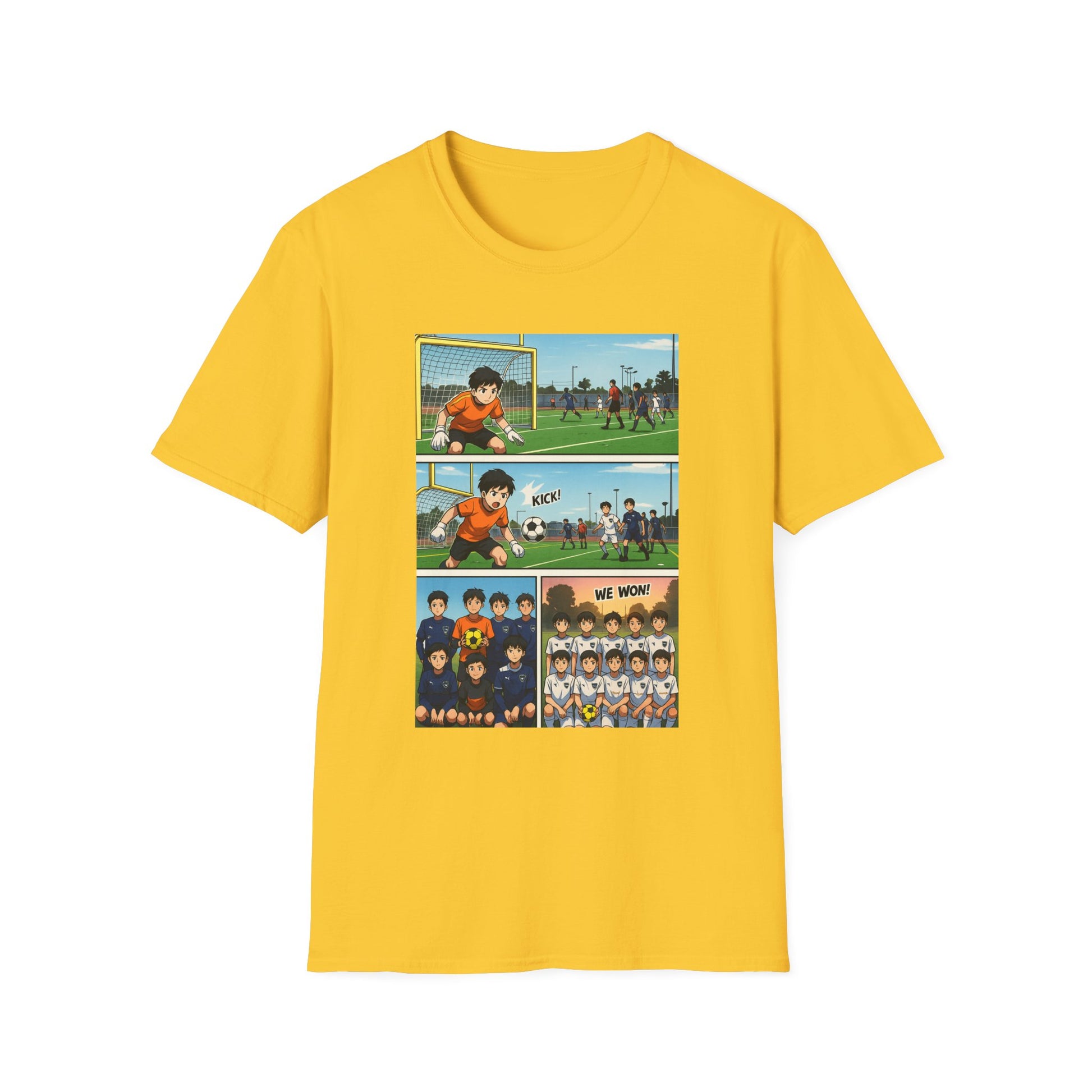 Goalkeeper Vibes Unisex Softstyle T-Shirt, Soccer Gift, Sports Apparel, Casual Wear, Unique Fan Shirt, Retro Sports Tee