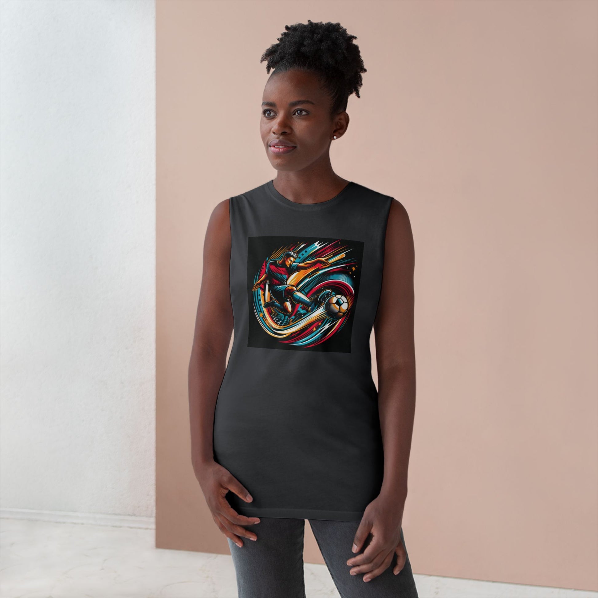 Unisex Sporty Graphic Tank Top, Summer Apparel, Athletic Wear, Gift for Sports Fans, Casual Style, Outdoor Activities