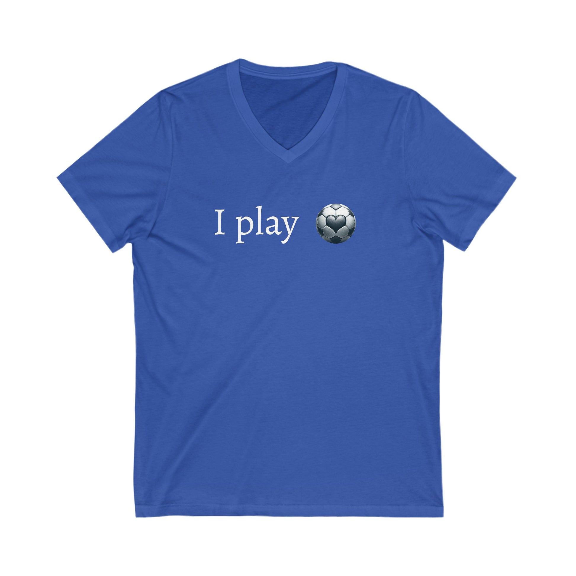 Unisex Jersey Short Sleeve V-Neck Tee - " I play ... 2-10 "