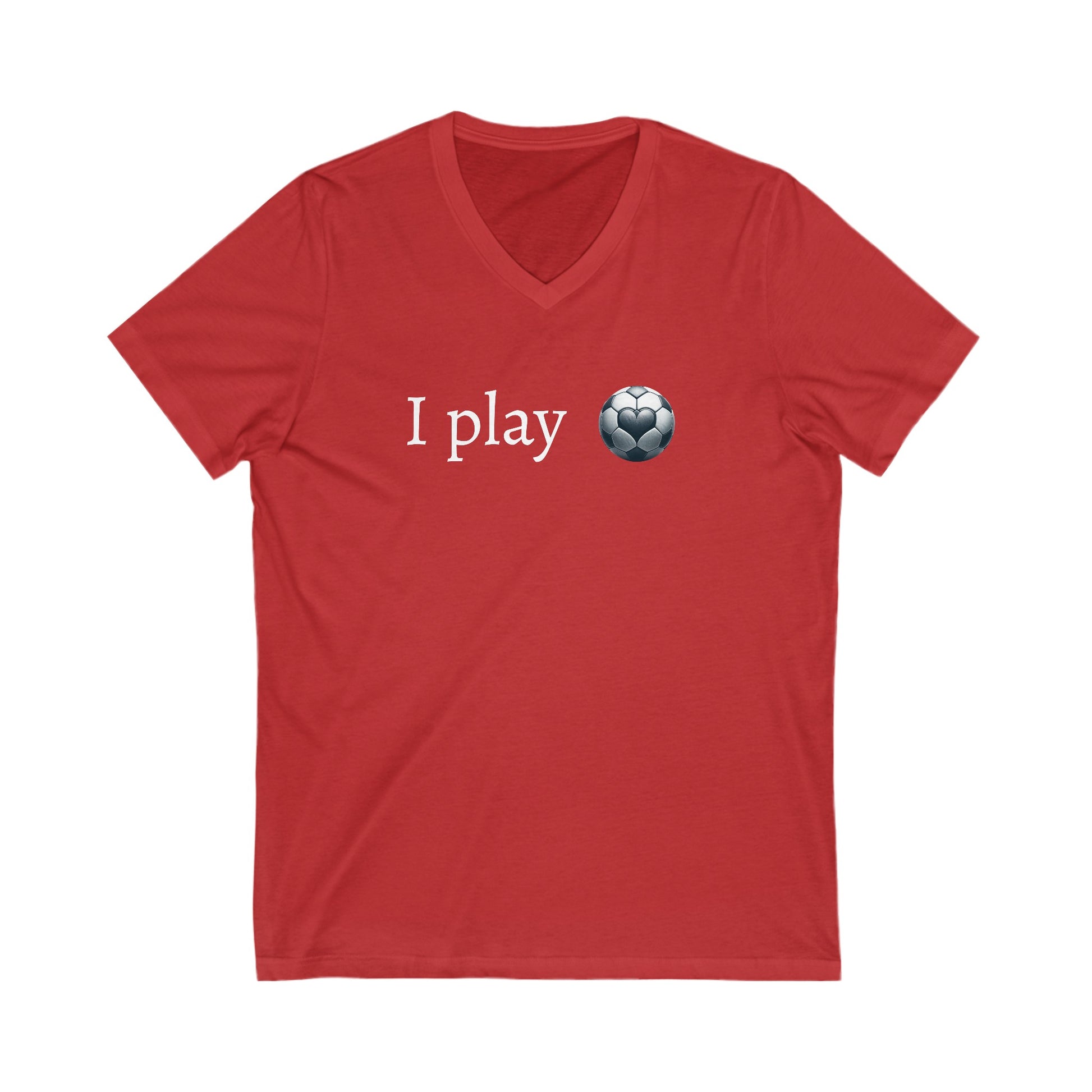 Unisex Jersey Short Sleeve V-Neck Tee - " I play ... 2-10 "