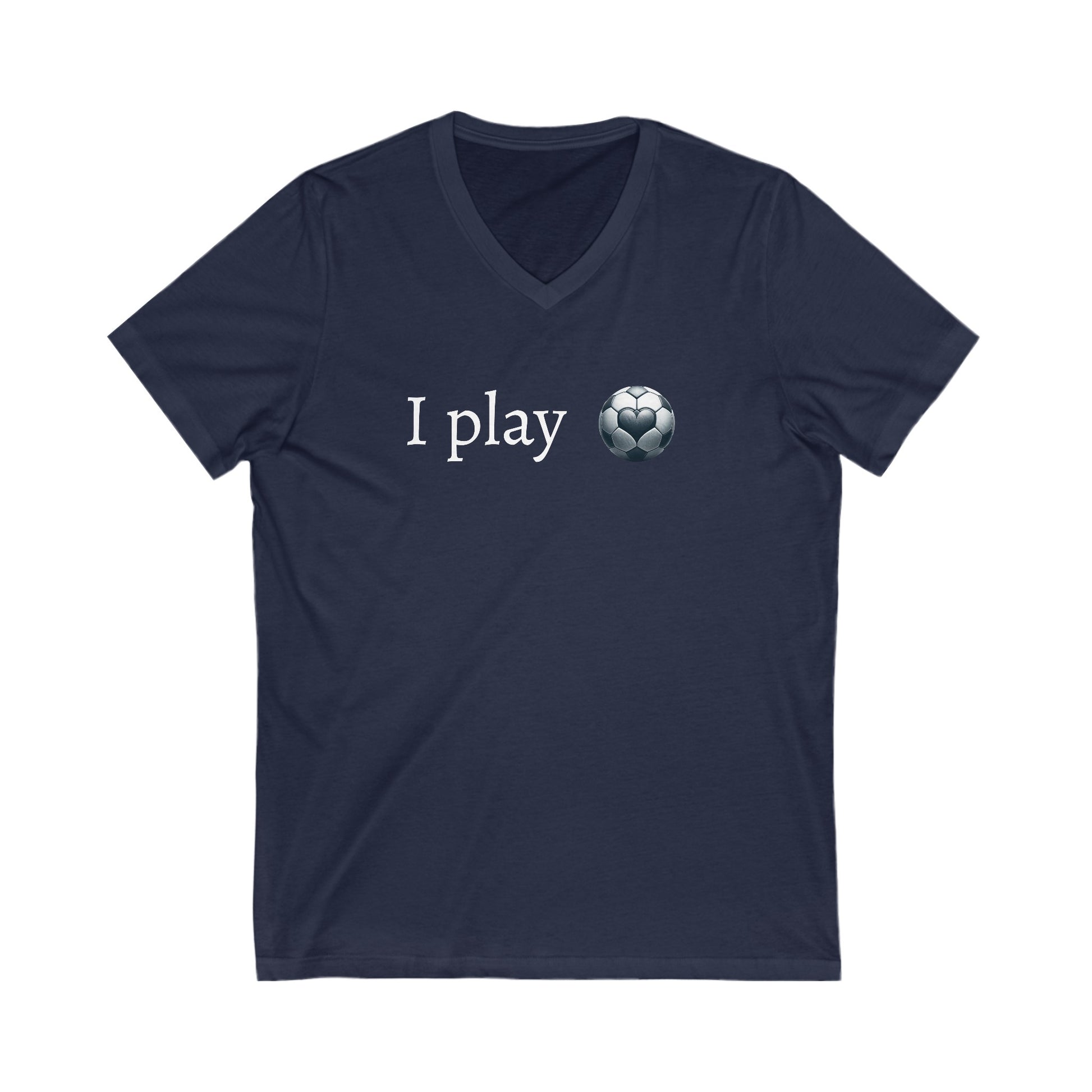 Unisex Jersey Short Sleeve V-Neck Tee - " I play ... 2-10 "