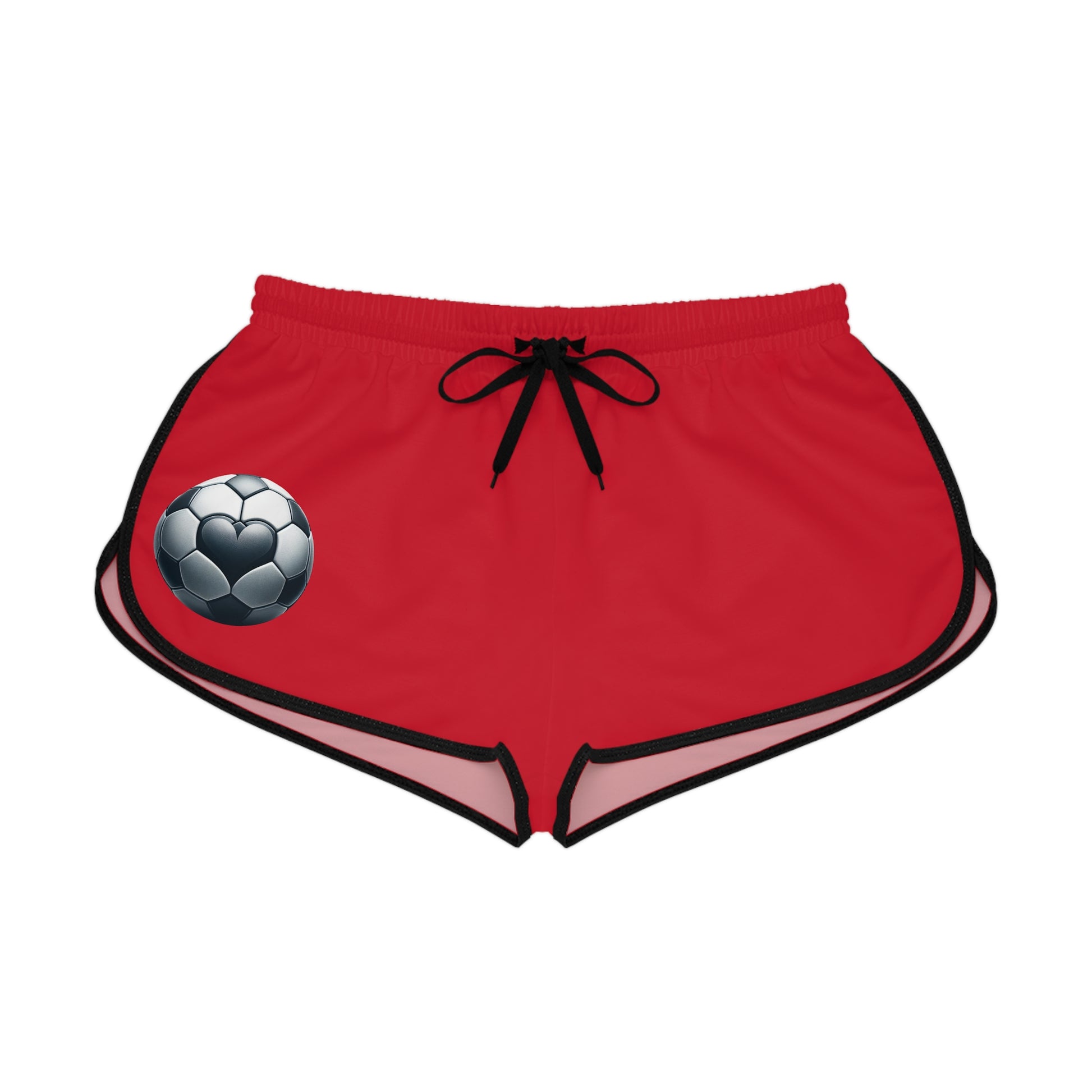 Women's Heartbeat Soccer Shorts, Athletic Lounge Shorts, Fitness Wear, Sports Apparel, Casual Summer Shorts