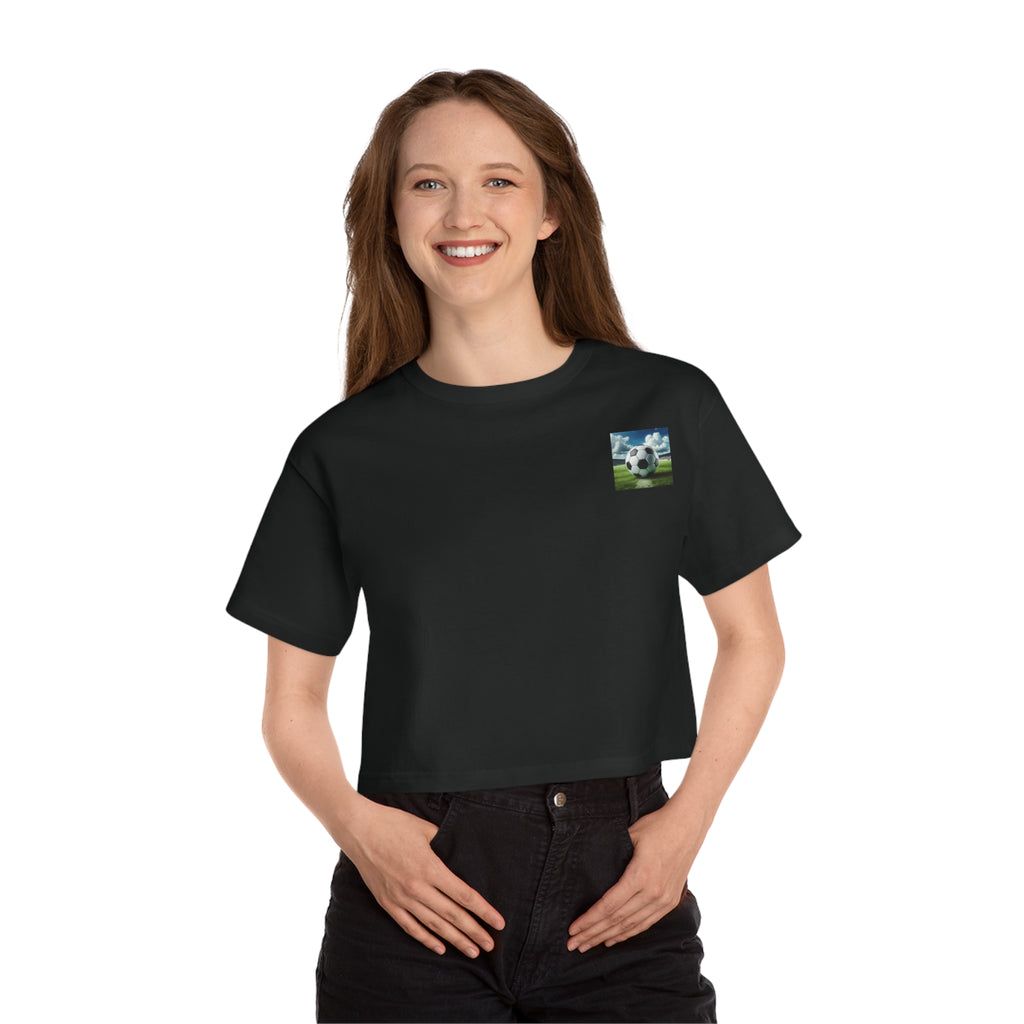 Champion Women's Heritage Cropped T-Shirt - " SOCCER SISTER "