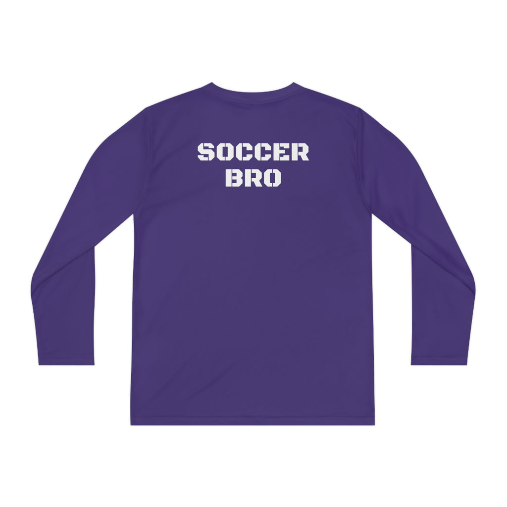 Youth Long Sleeve Competitor Tee-"SOCCER BRO"