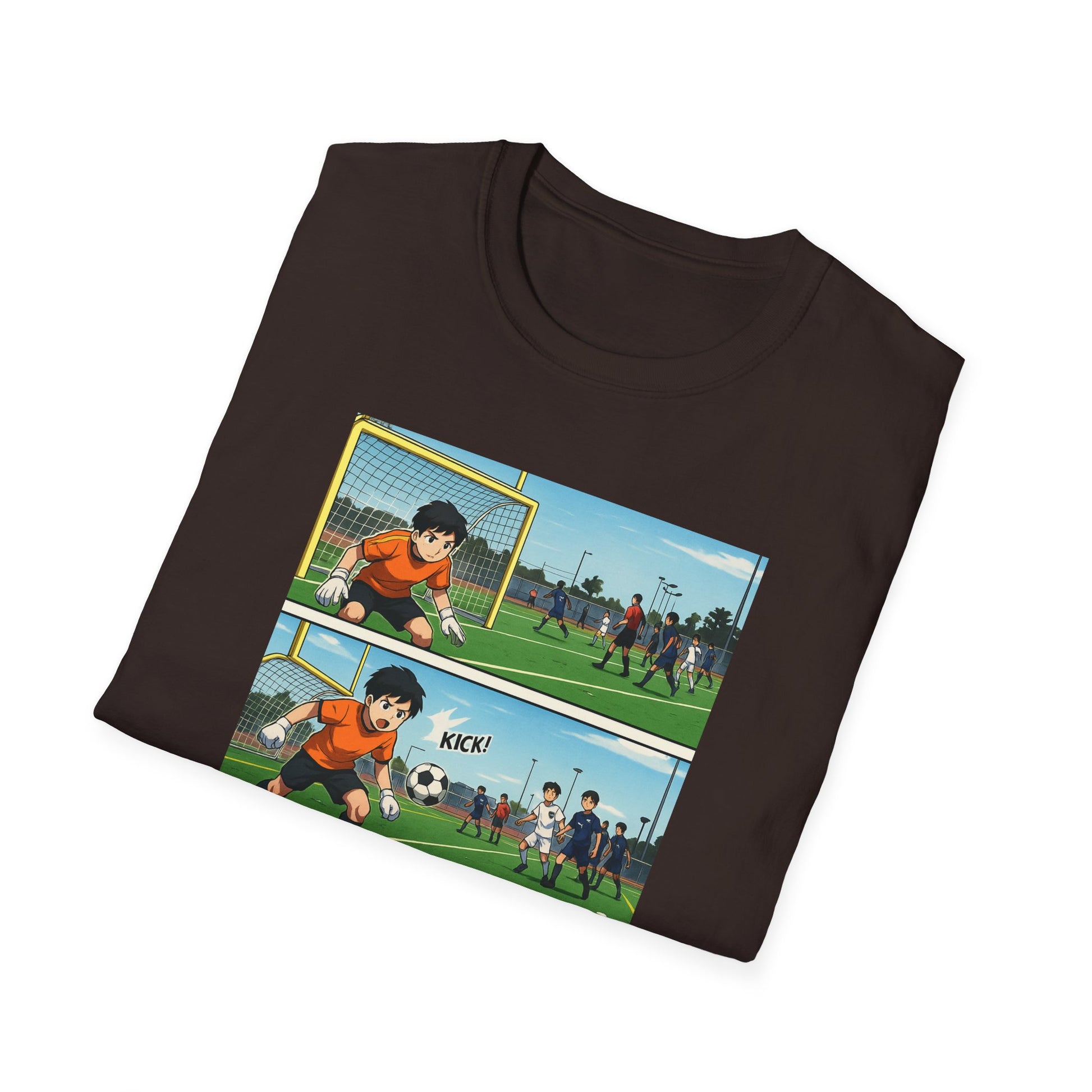Goalkeeper Vibes Unisex Softstyle T-Shirt, Soccer Gift, Sports Apparel, Casual Wear, Unique Fan Shirt, Retro Sports Tee