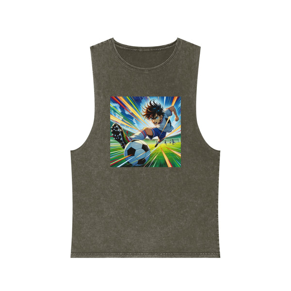 Unisex Stonewash Tank Top - Sporty Vibe, Perfect for Athletes, Summer Wear, Gift for Sports Lovers, Casual Style