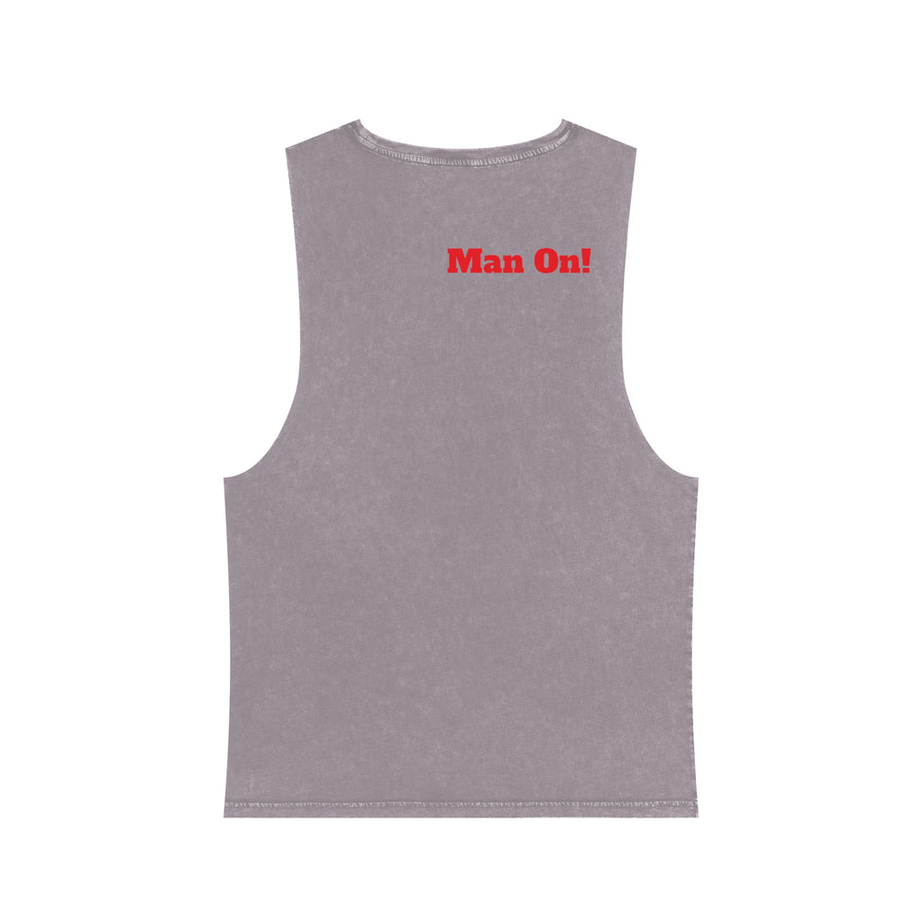 Unisex Stonewash Tank Top - Sporty Vibe, Perfect for Athletes, Summer Wear, Gift for Sports Lovers, Casual Style