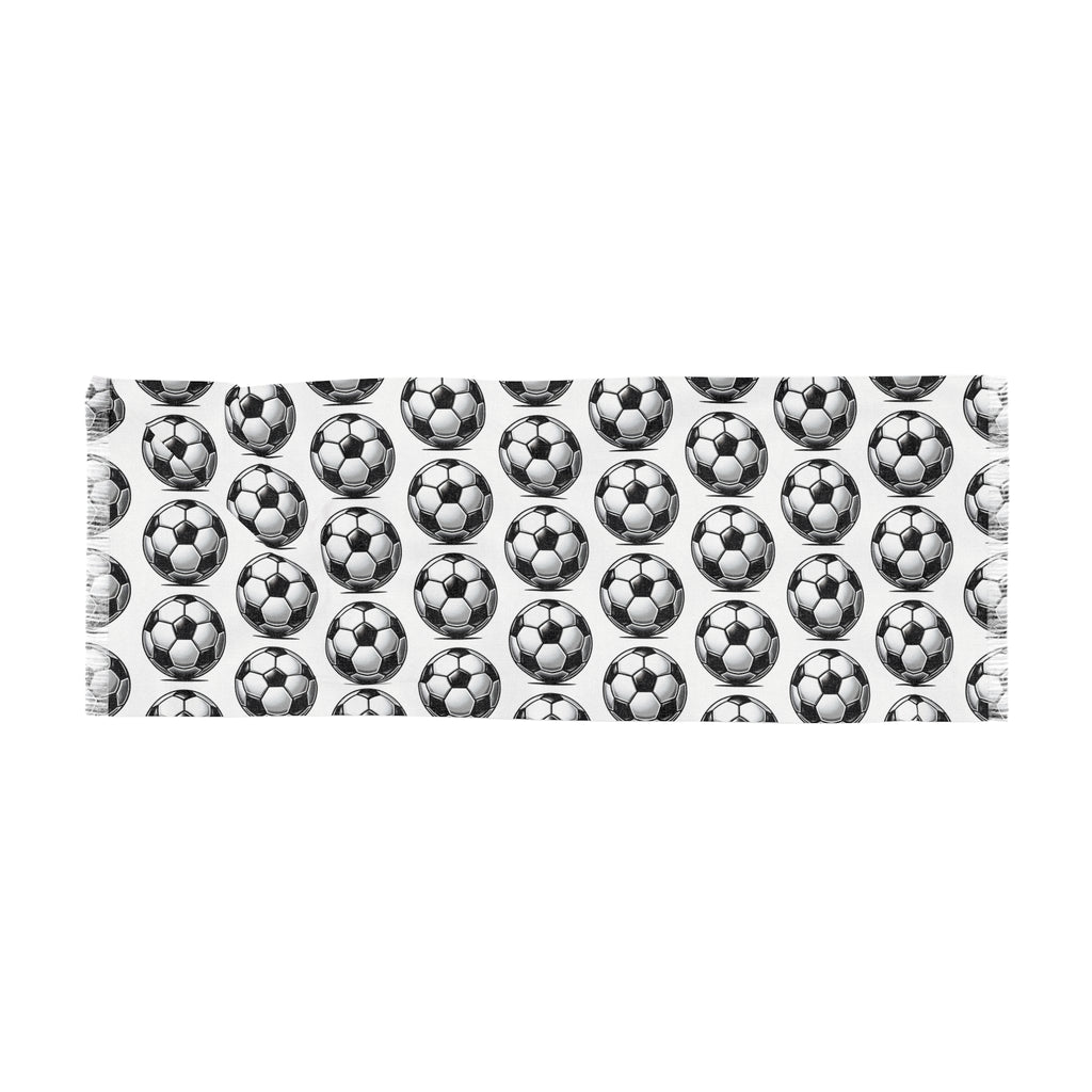 Soccer Print Light Scarf, Sporty Fashion Accessory, Gifts for Soccer Lovers, Year-Round Style, Ideal for Team Spirit, Sports Events
