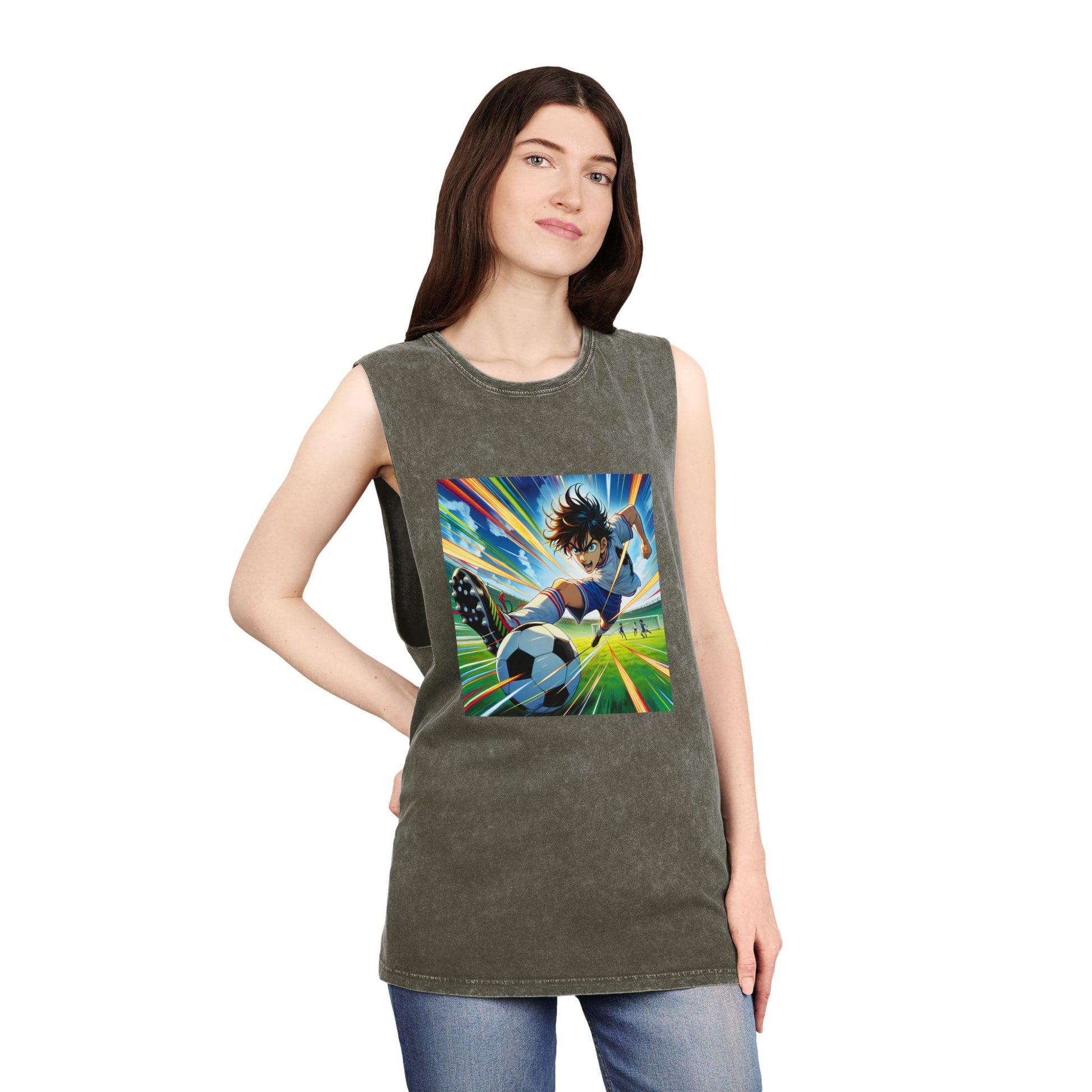 Unisex Stonewash Tank Top - Sporty Vibe, Perfect for Athletes, Summer Wear, Gift for Sports Lovers, Casual Style