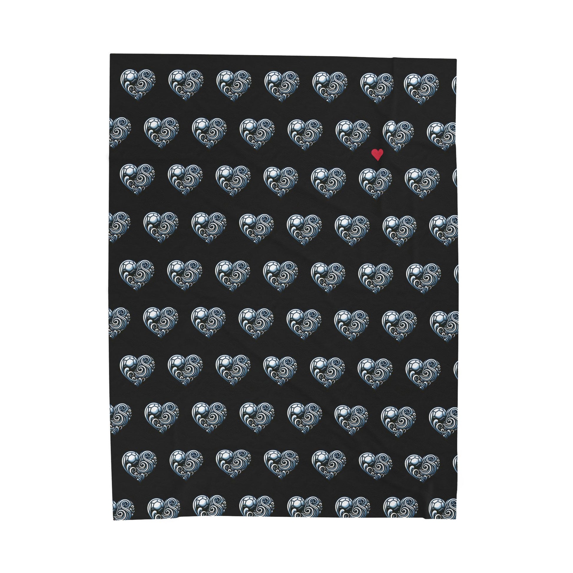 Cozy Velveteen Plush Blanket - Heart Pattern, Soft Throw for Home Decor, Gifts, Valentine's Day, Cozy Living