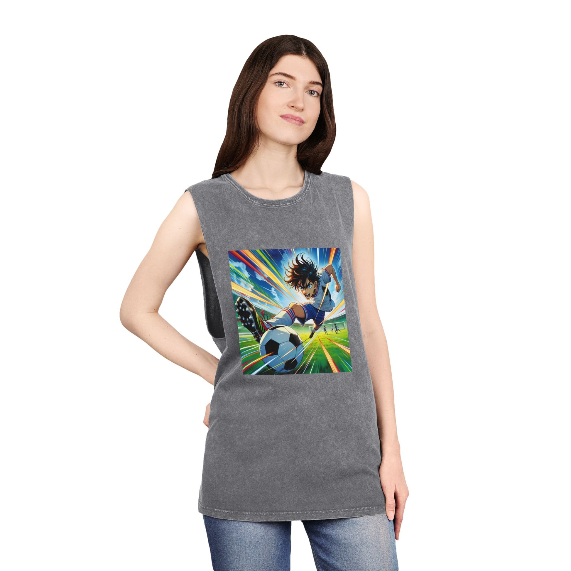 Unisex Stonewash Tank Top - Sporty Vibe, Perfect for Athletes, Summer Wear, Gift for Sports Lovers, Casual Style