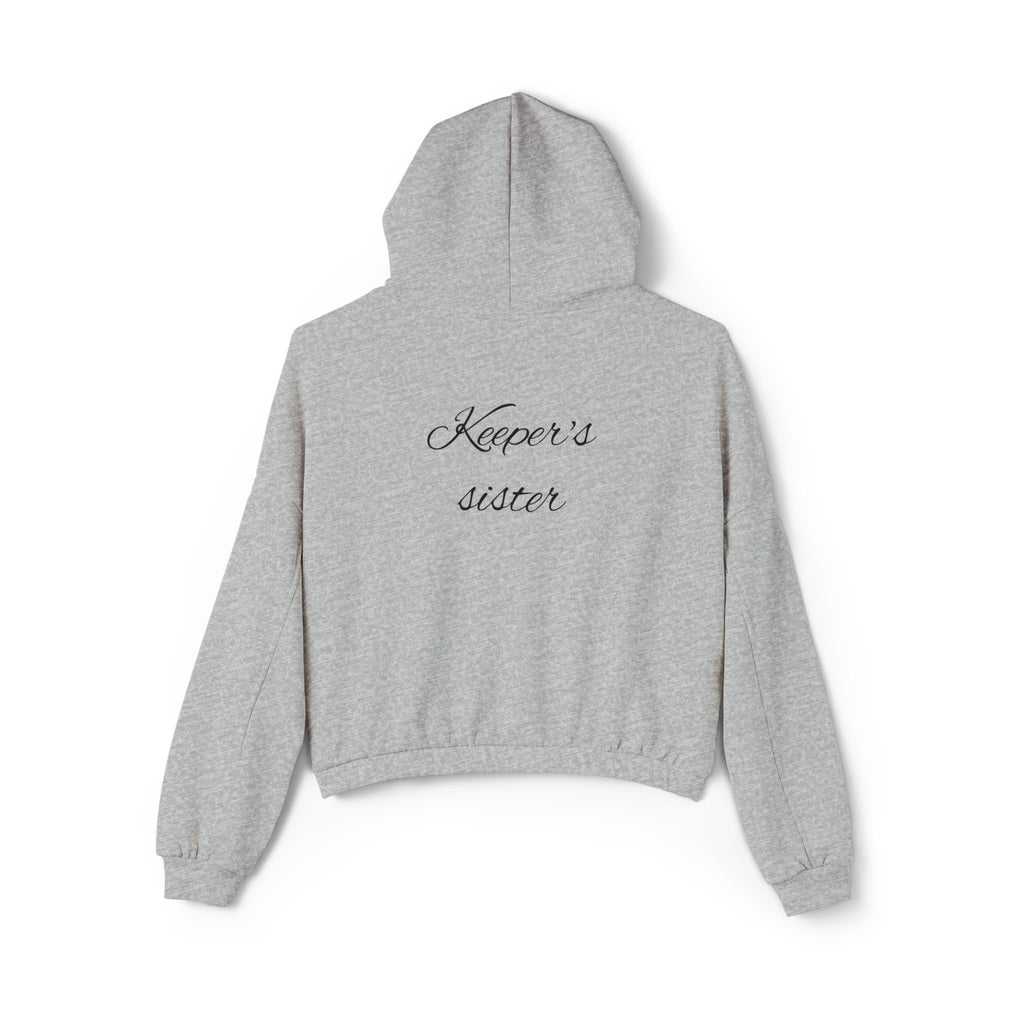 Women's Cinched Bottom Hoodie-"Keeper's sister"