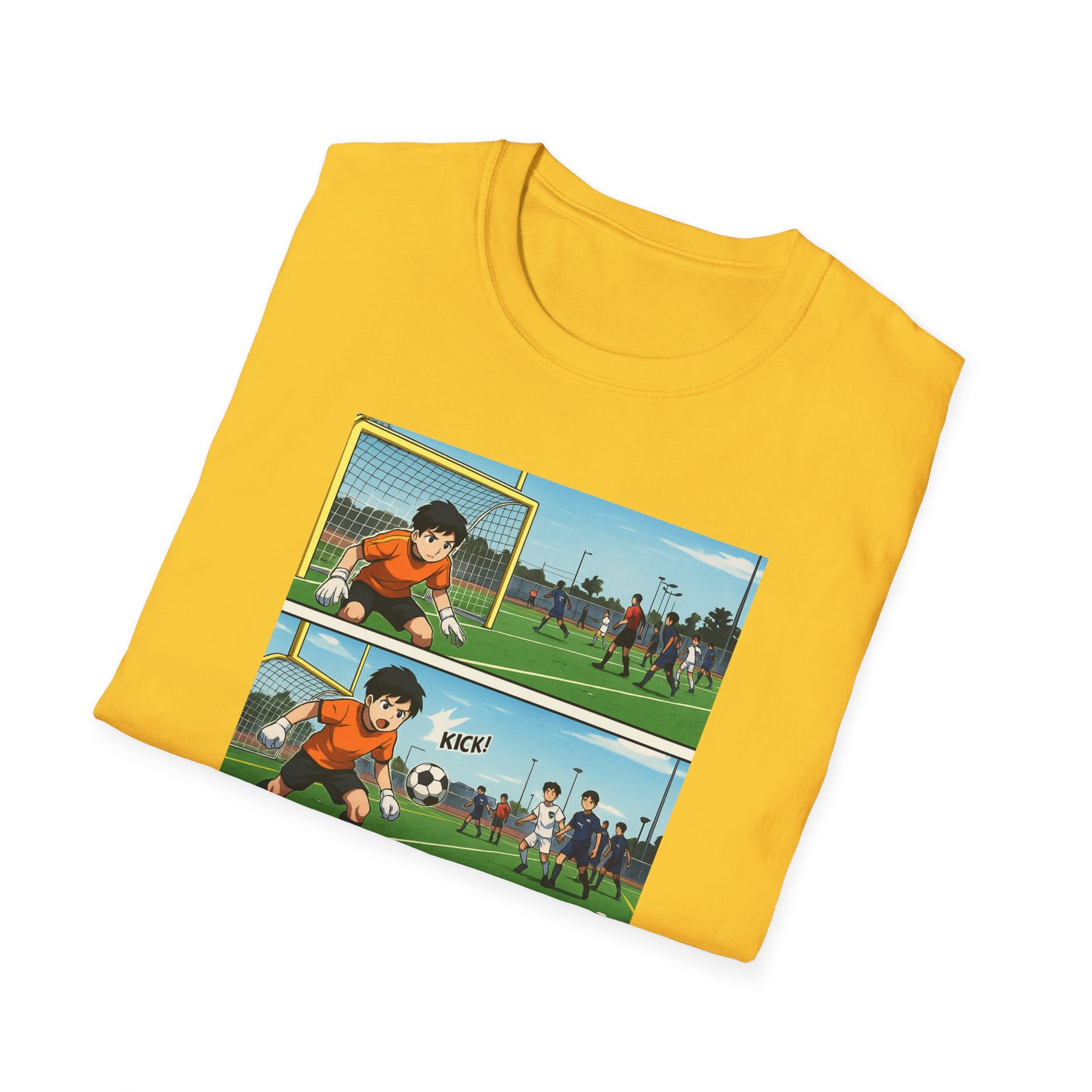 Goalkeeper Vibes Unisex Softstyle T-Shirt, Soccer Gift, Sports Apparel, Casual Wear, Unique Fan Shirt, Retro Sports Tee
