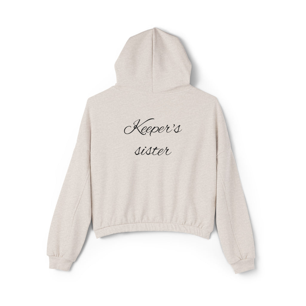Women's Cinched Bottom Hoodie-"Keeper's sister"