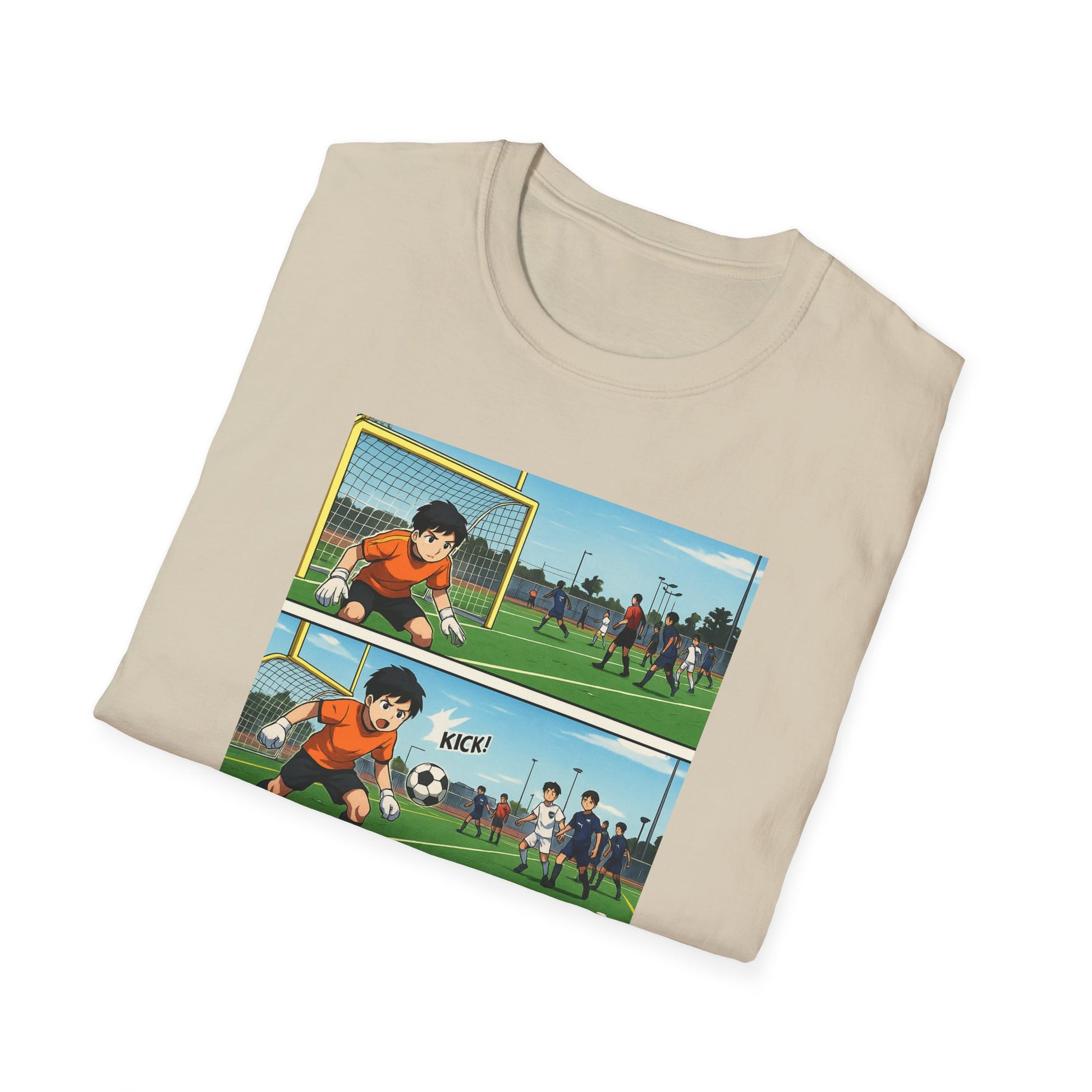 Goalkeeper Vibes Unisex Softstyle T-Shirt, Soccer Gift, Sports Apparel, Casual Wear, Unique Fan Shirt, Retro Sports Tee