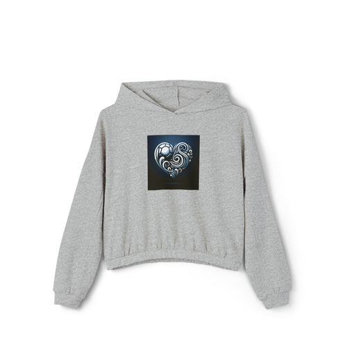 Women's Cinched Bottom Hoodie-"Soccer Mom"