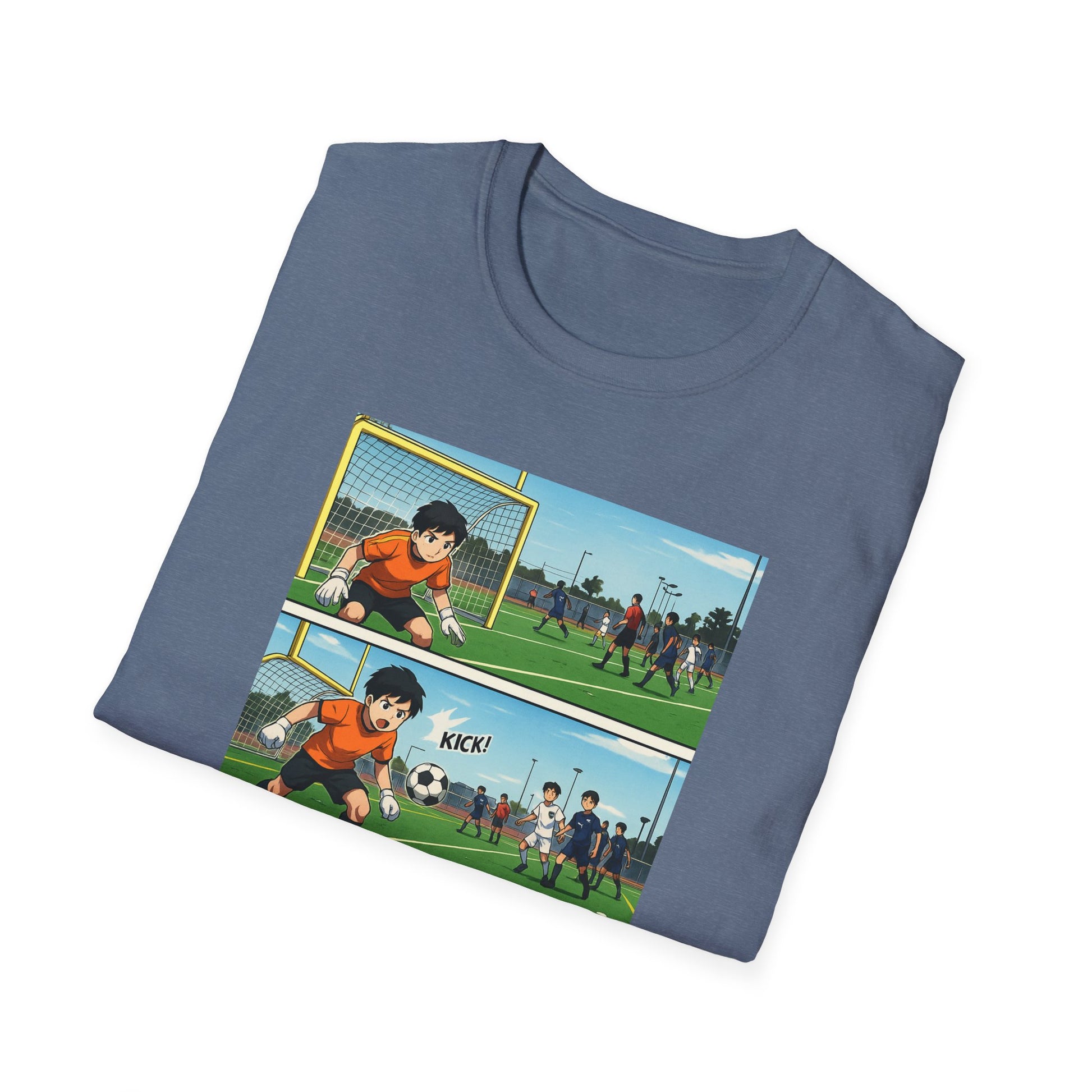 Goalkeeper Vibes Unisex Softstyle T-Shirt, Soccer Gift, Sports Apparel, Casual Wear, Unique Fan Shirt, Retro Sports Tee