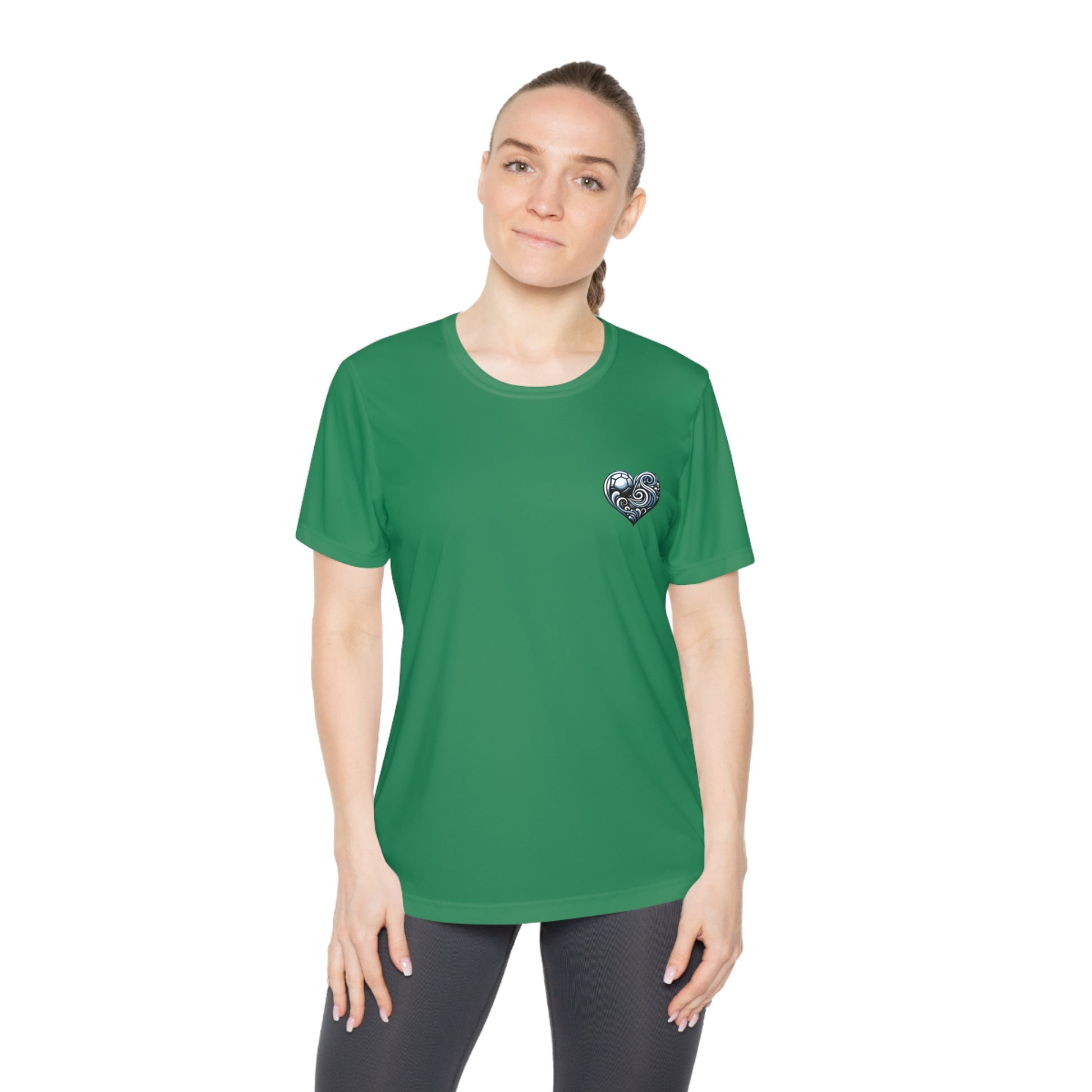 Ladies Competition Tee, Fun Sister T-Shirt, Cheerleader Gift, Family Reunion Apparel, Heart Design Tee, Summer Casual Top