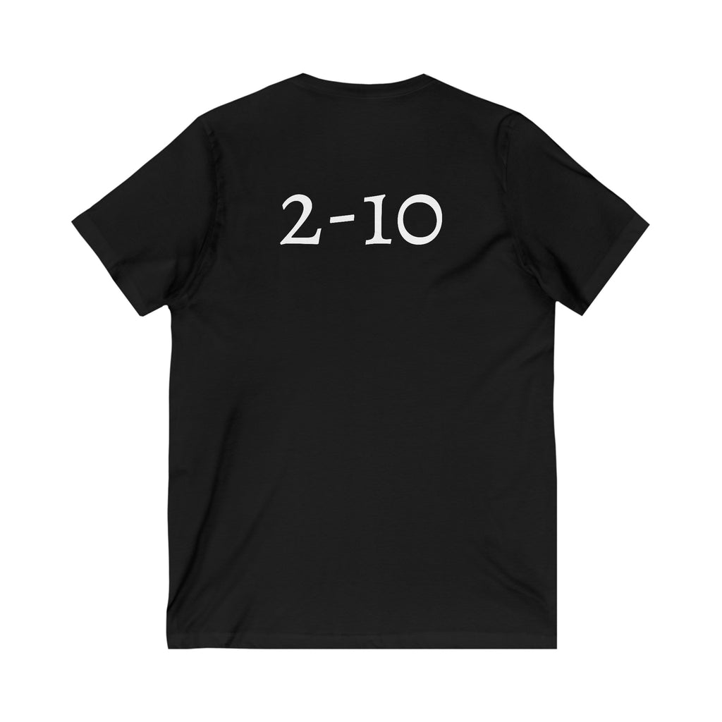 Unisex Jersey Short Sleeve V-Neck Tee - " I play ... 2-10 "