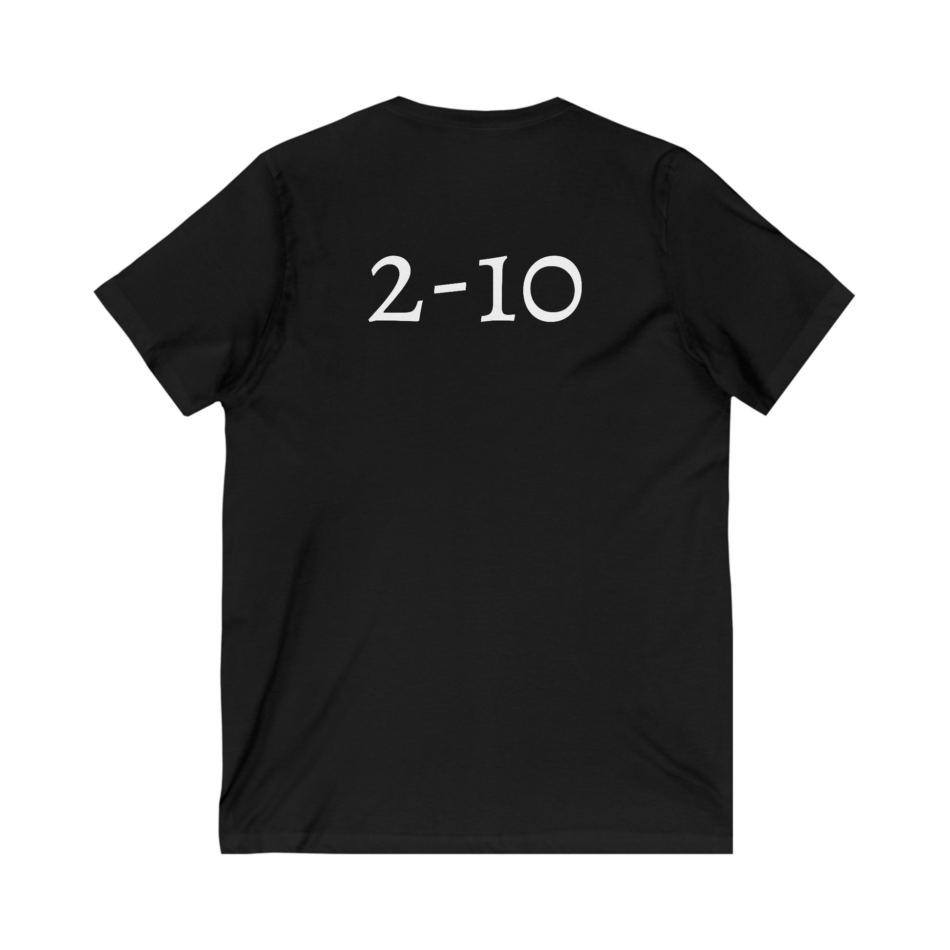 Unisex Jersey Short Sleeve V-Neck Tee - " I play ... 2-10 "
