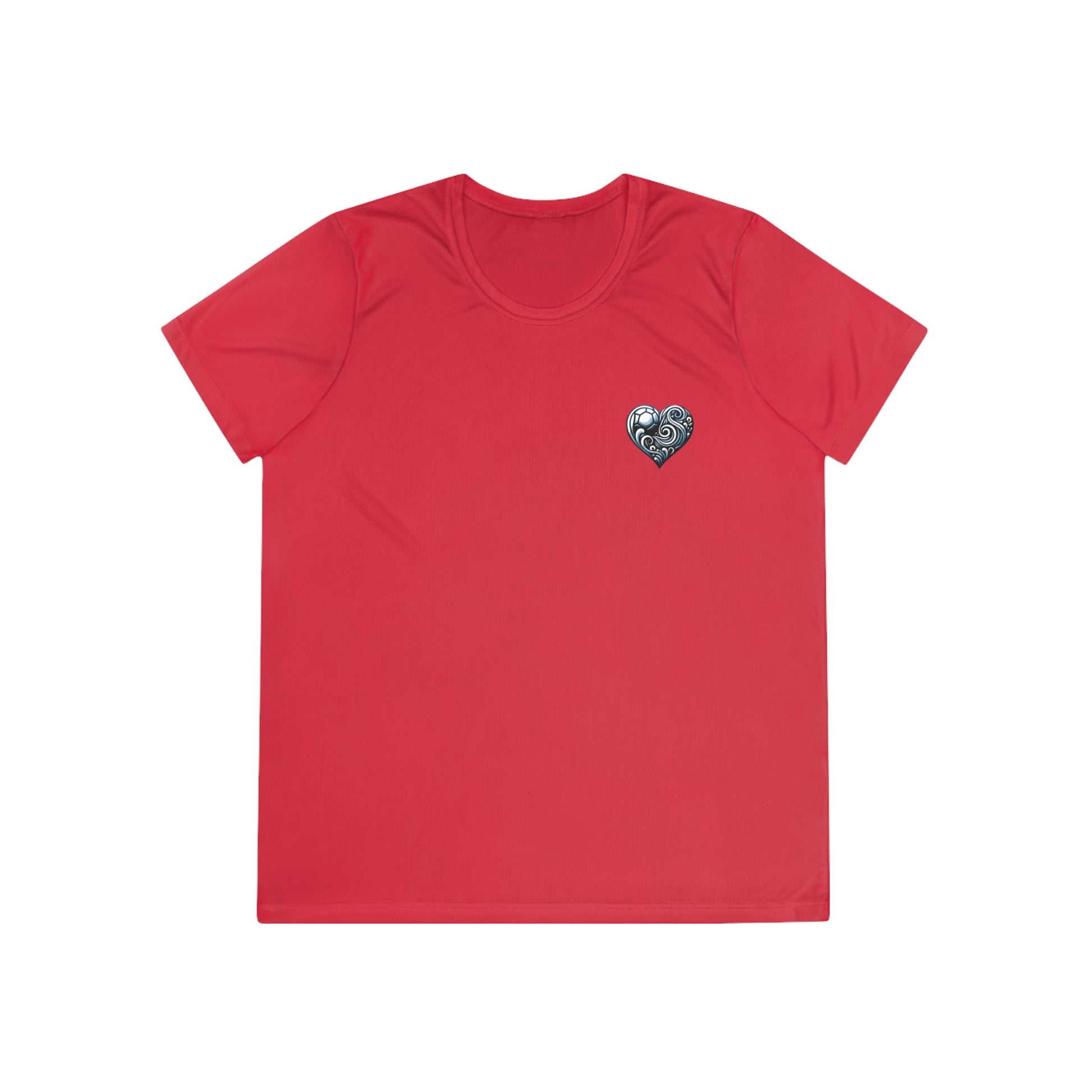 Ladies Competition Tee, Fun Sister T-Shirt, Cheerleader Gift, Family Reunion Apparel, Heart Design Tee, Summer Casual Top