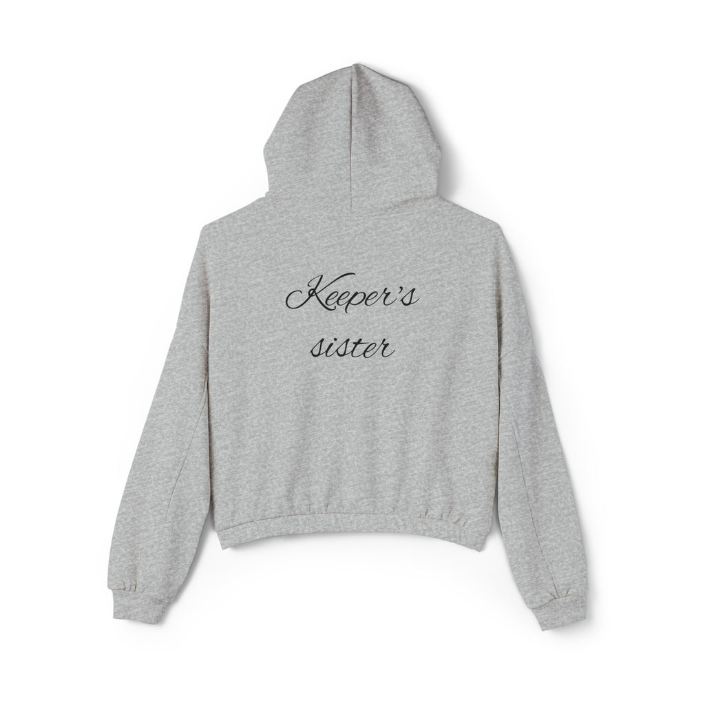 Women's Cinched Bottom Hoodie-"Keeper's sister"