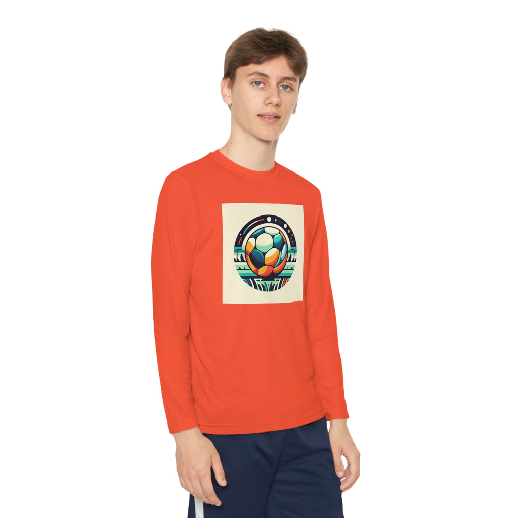 Youth Long Sleeve Competitor Tee-"Soccer brother"