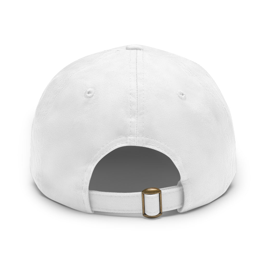 Dad Hat with Leather Patch (Rectangle)- " Soccer Mama "