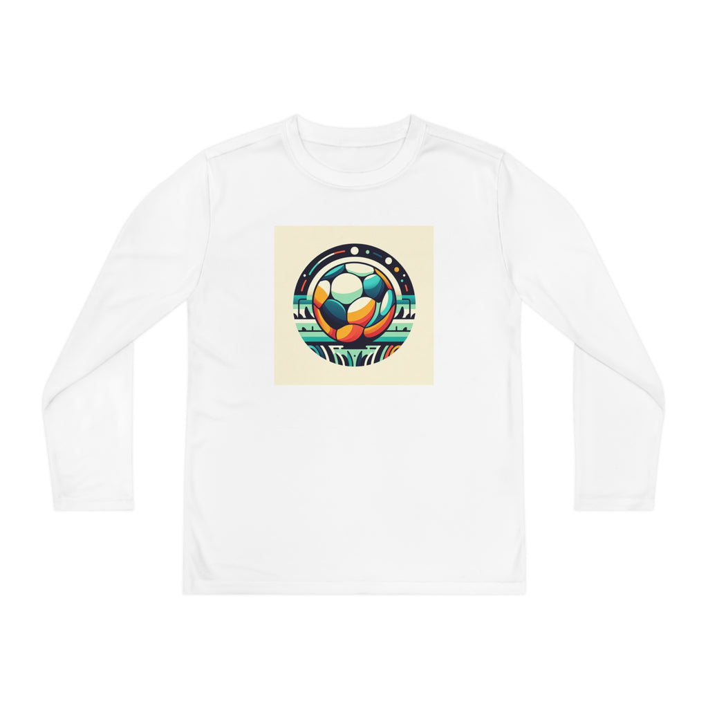 Youth Long Sleeve Competitor Tee-"Soccer brother"