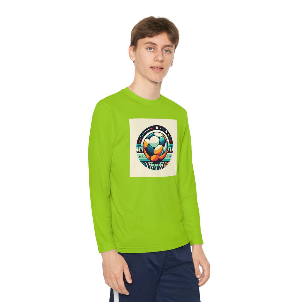 Youth Long Sleeve Competitor Tee-"Soccer brother"